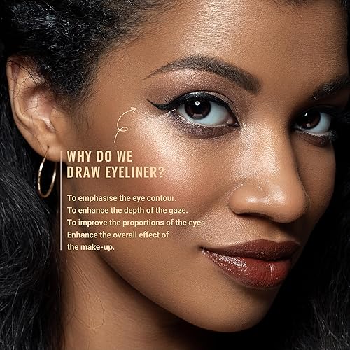 Miniatura 10 de Jessup T324 - Juego de pinceles para delineadores de ojos, 11 piezas, punta de lápiz curvada ultra fina, para delineador de ojos, 11 piezas