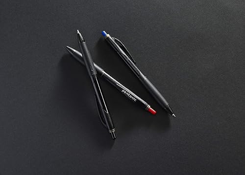 Miniatura 5 de linc Pentonic BR-T - Bolígrafo retráctil, 12 unidades, tinta azul, punta fina de 0.028 in, escritura suave para diario, oficina y escuela (PEN12123)