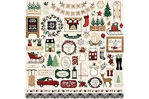 Echo Park Paper Company A Cozy Christmas scrapbook christmas embellishments 12-Inch