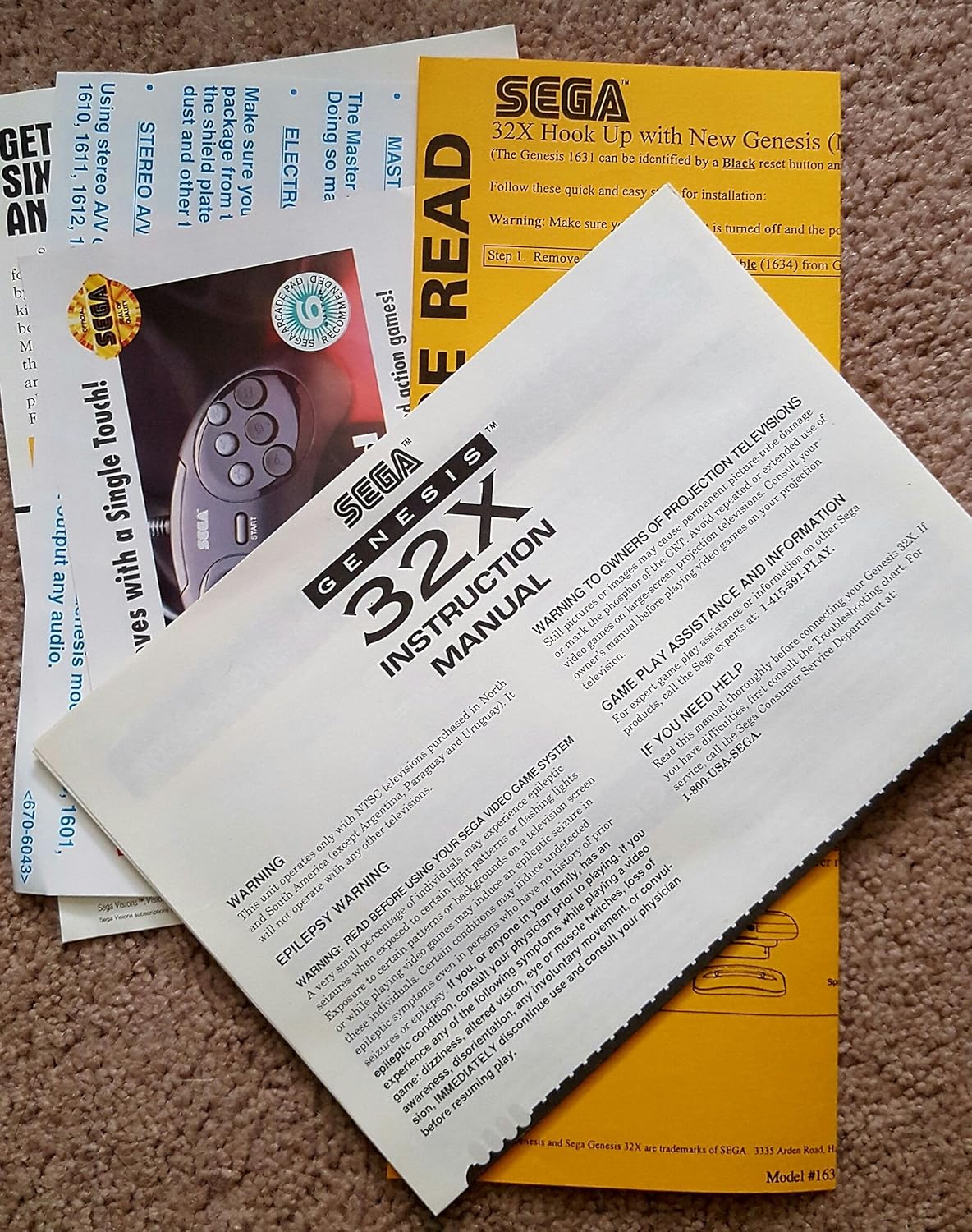 Sega Genesis 32X Console : Unknown: Video Games