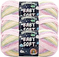 Vista 31 de Lion Brand Yarn 920-218 Babysoft Hiland, Pastel Print (1 madeja)