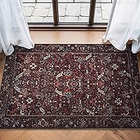 Vista 113 de Bloom Rugs Alfombra de pasillo lavable antideslizante de 7 pies – Beige/Gris Camino tradicional para entrada, pasillo, baño y cocina