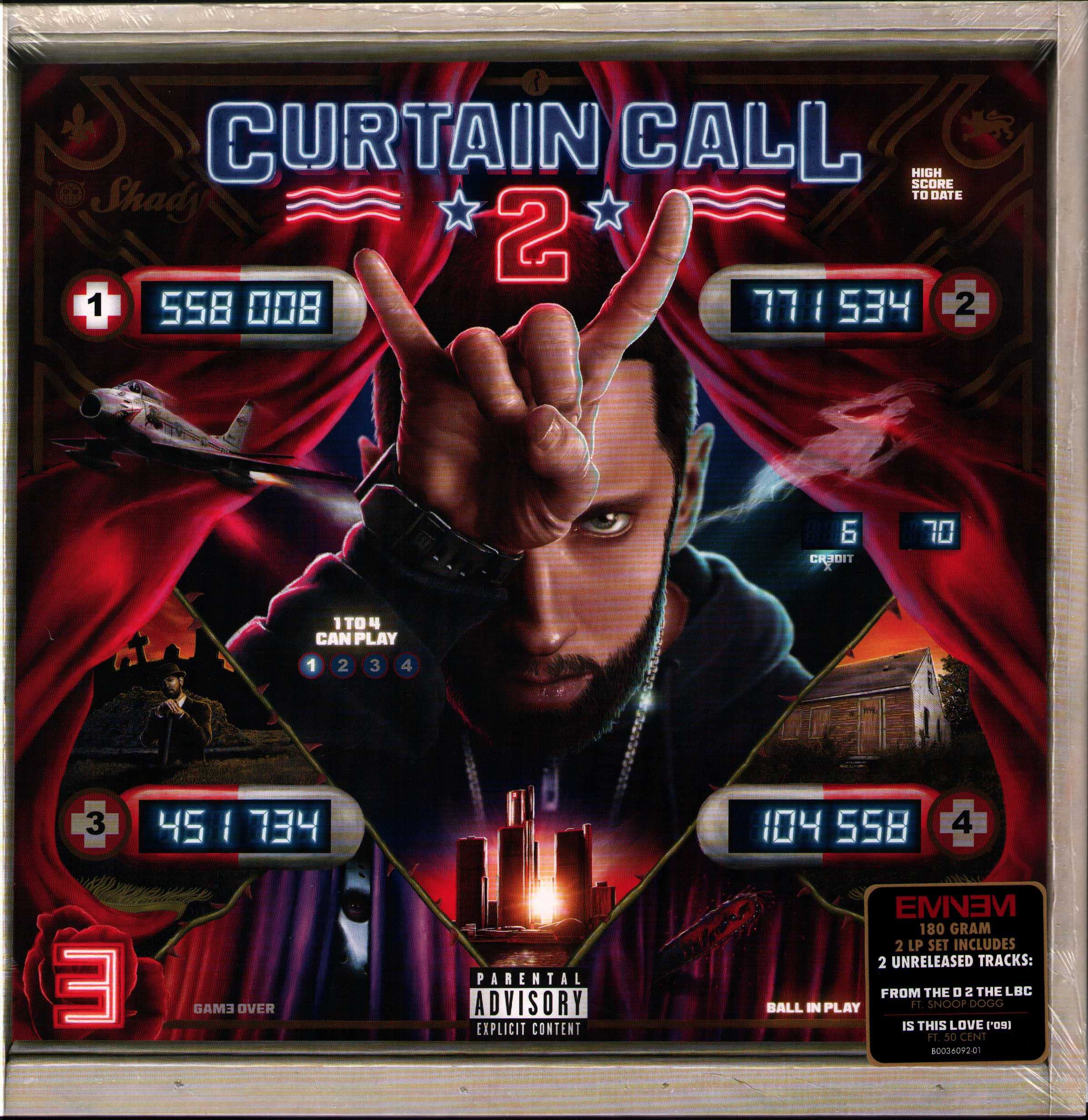 Curtain Call The Hits - Best Of Vol. 1 et Vol. 2 - Eminem Greatest Hits Album Bundling