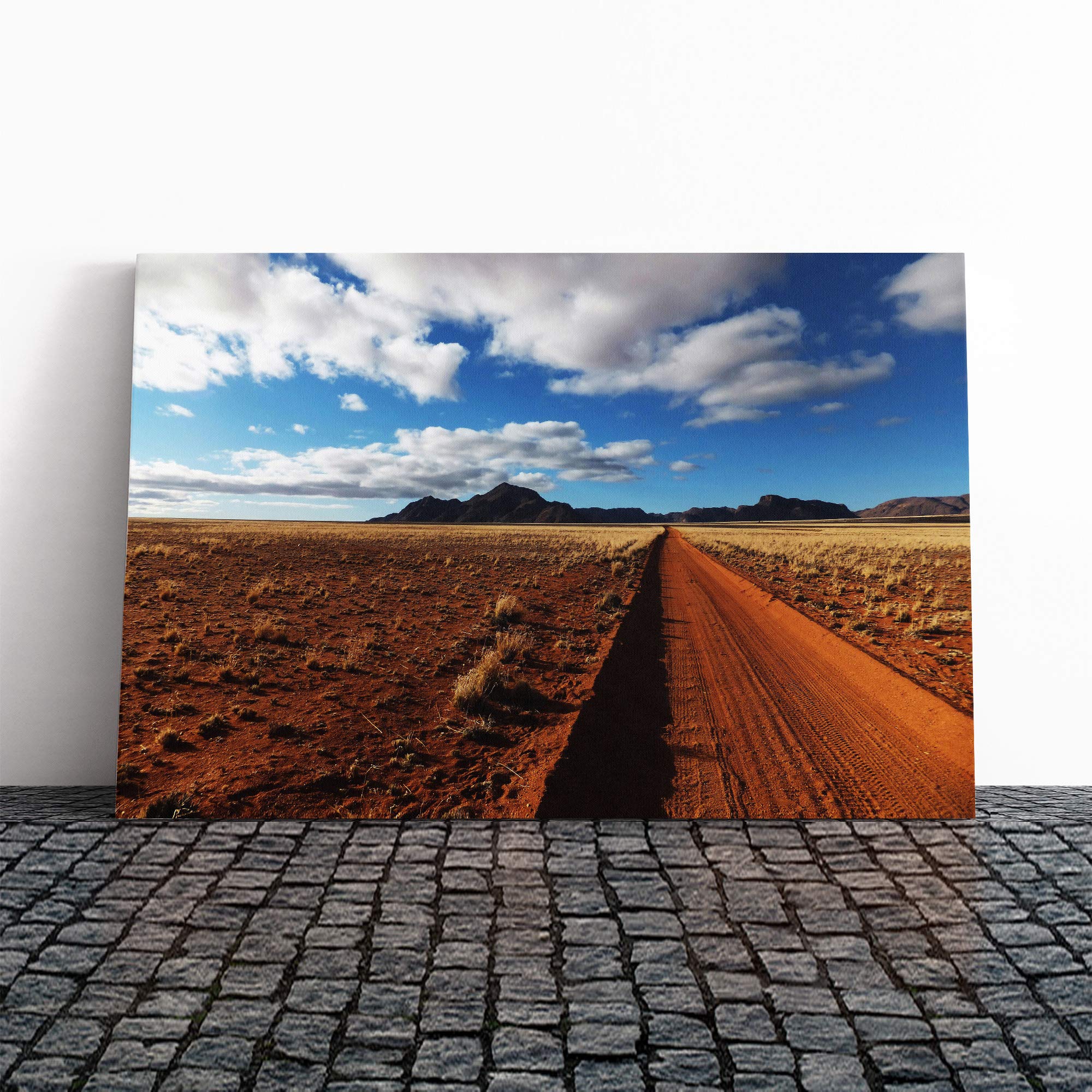 Landscape Desert Namibia (5) Canvas Print | Gallery Wrapped 30mm Frame Wall Art | 24x16 inches | Ready to Hang | Modern Landscape Picture | Living Room Bedroom Lounge Office