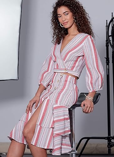 Miniatura 7 de McCall Pattern Company McCall's M7984D5 - Falda y top ajustado para mujer, tallas 12 a 20, color blanco