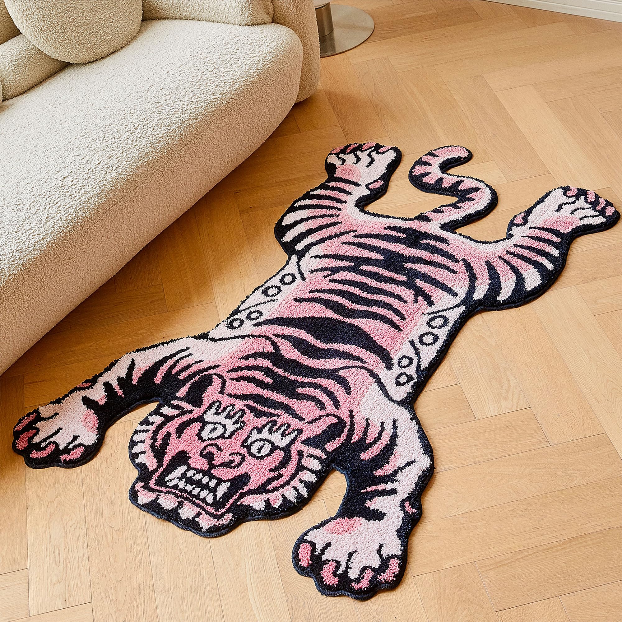 Amazon.com: 5x3.3ft Tibetan Tiger Area Rug Tufted High Pile