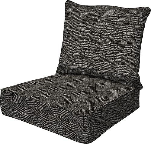 Vista 54 de Honeycomb - Asiento profundo para exteriores, 24 pulgadas de ancho x 23 pulgadas de profundidad, cojín para silla de exterior, color liso henna