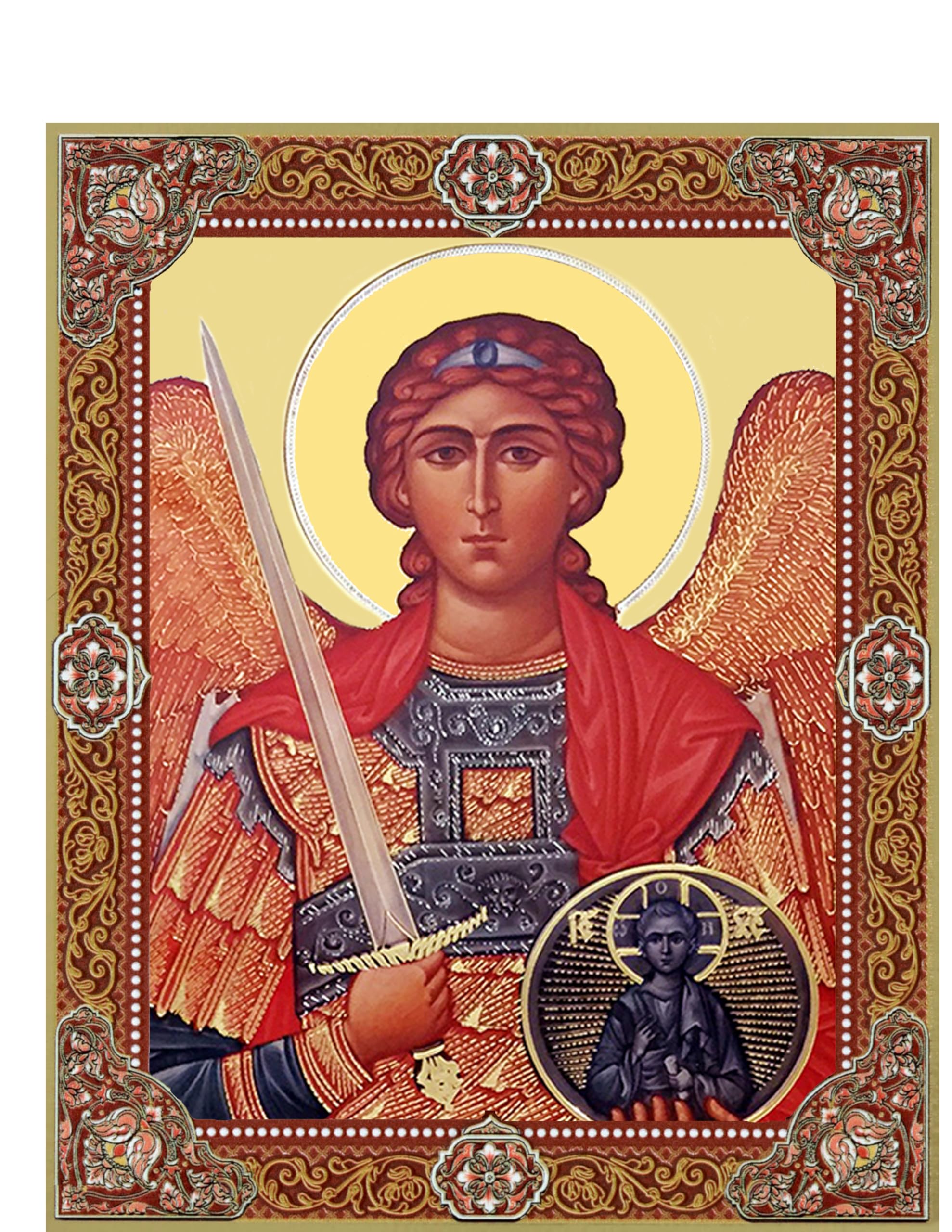 Amazon.com: Religious Gifts Saint St Michael with Sword Russian