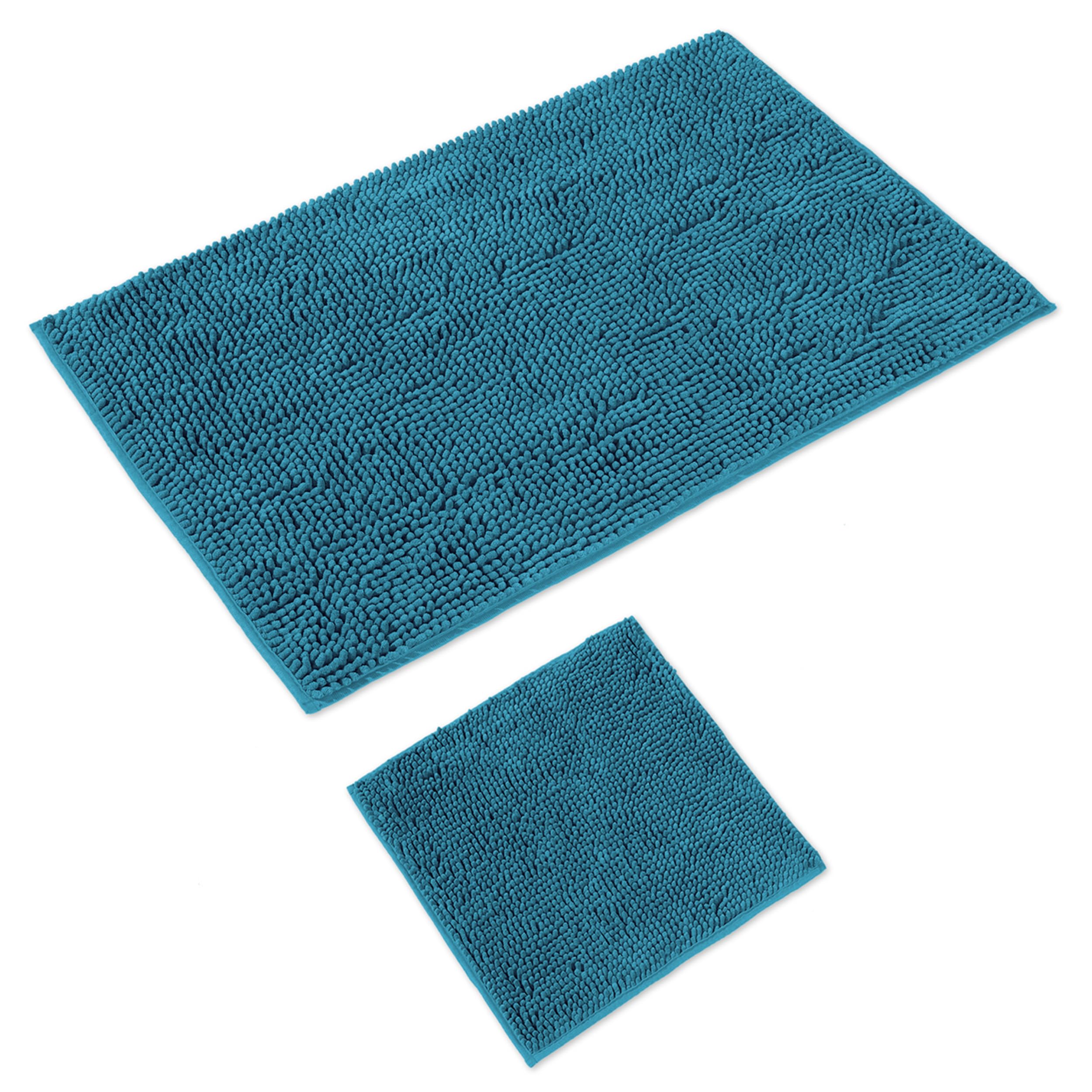 WohnDirect Alfombra Baño Petrolo 45x45cm • Alfombrilla baño Antideslizante y Lavable • Cómoda Y Súper Absorbente — view 20