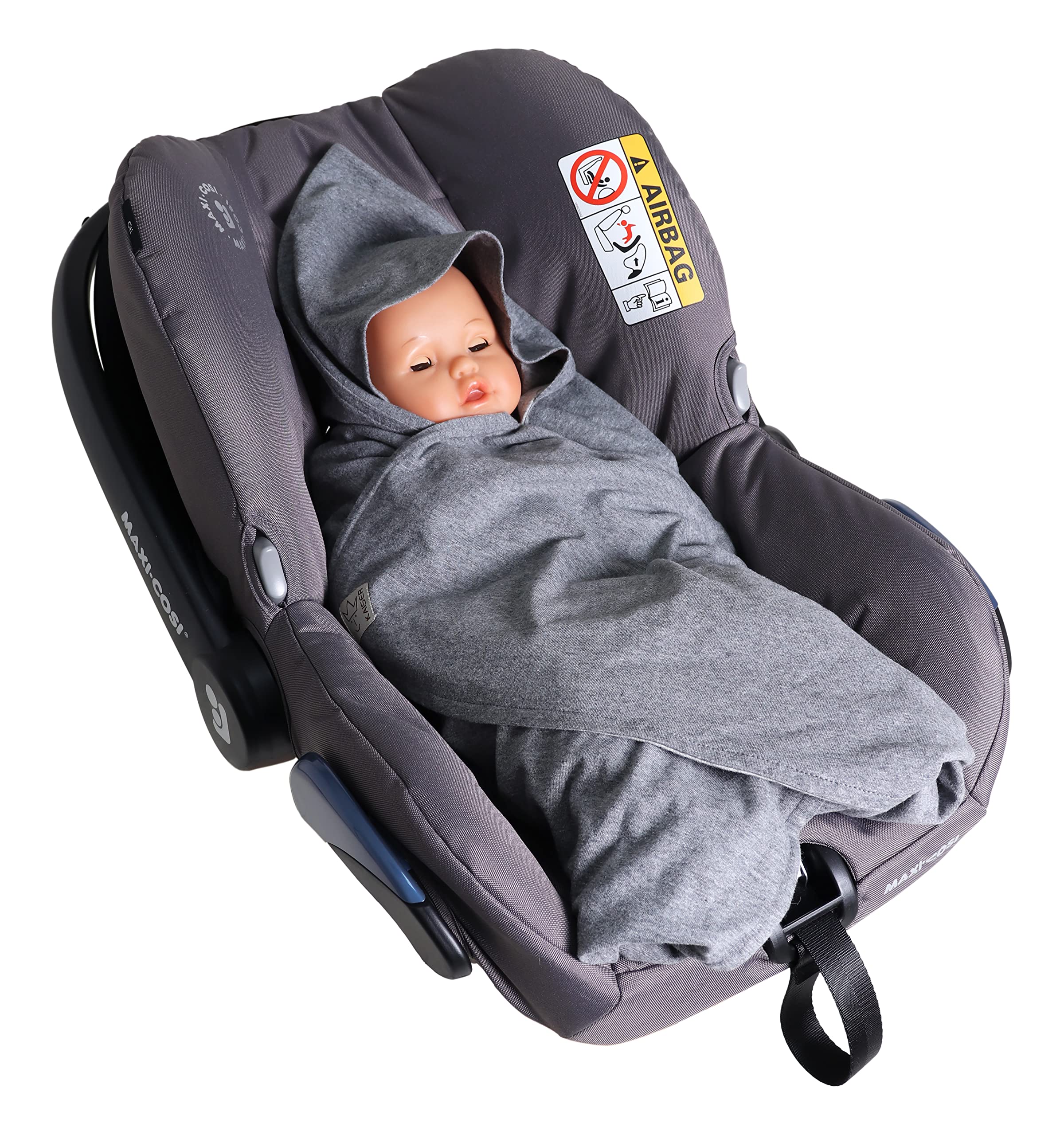 KAISER 65313/24 JERSEY Summer Beach kocyk do owijania, kolor ciemnoszary