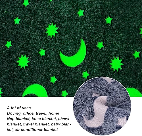 Miniatura 5 de TOPINCN Manta de poliéster brillante para temporada, manta luminosa de doble cara, sofá de verano para niños, manta fluorescente con poliéster