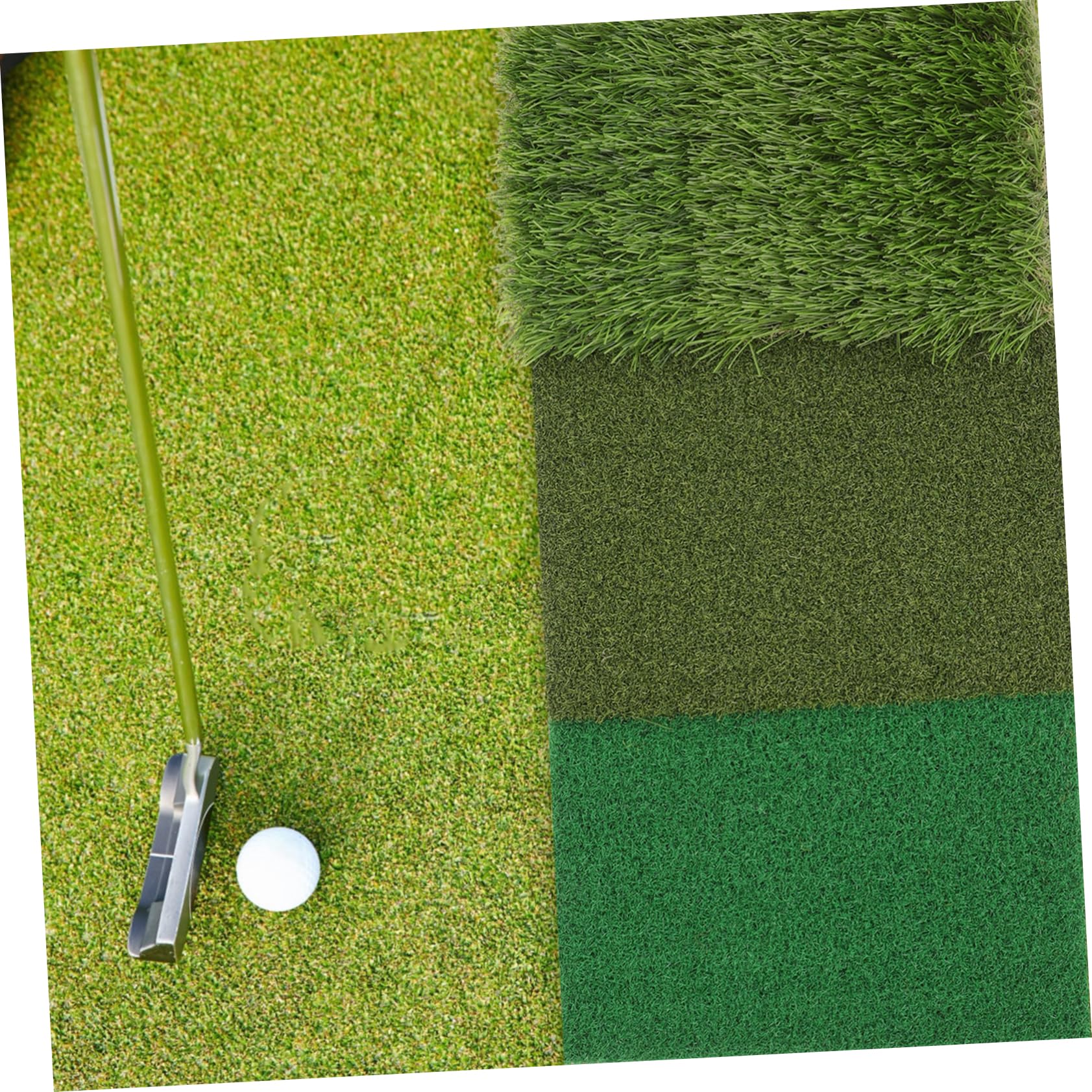 Toddmomy Indoor Golfing Hitting Mats Sturdy Golf Training Mats for Boys and Girls Adults