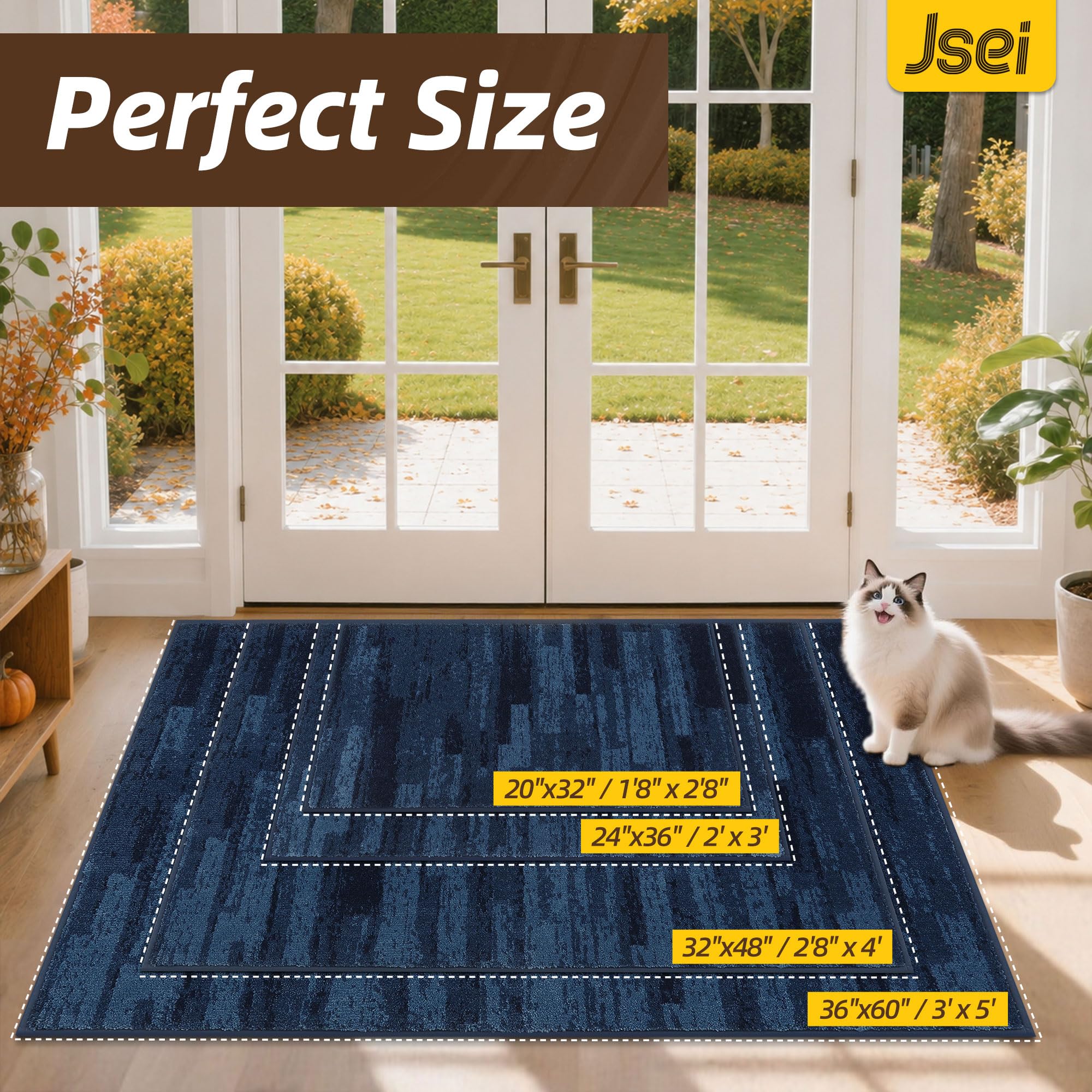 JSEI Dirt Trapper Doormat - Blue -2 JSEI Dirt Trapper Doormat - Blue -2