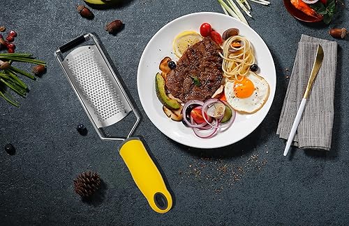 Miniatura 6 de Lemon Zester Herramienta de cocina para rallar frutas cítricas finamente rallar queso parmesano, ajo, jengibre, coco, nuez moscada, wasabi,