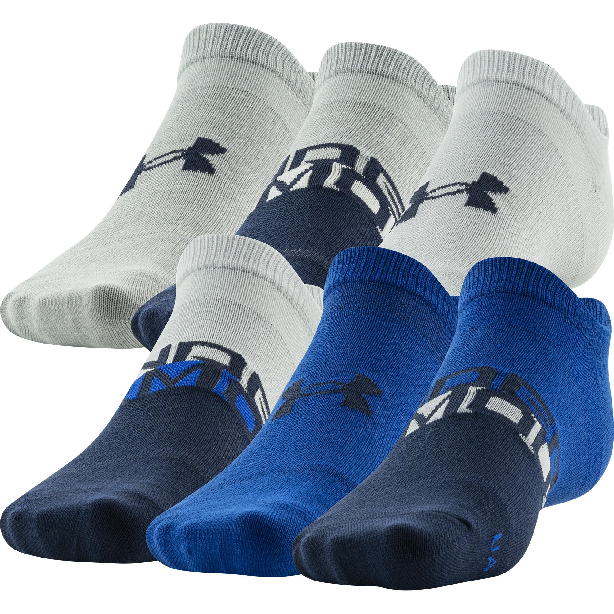 Under Armour Men's Essential Lite No Show Socks, 6-Pairs