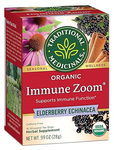 Miniatura 7 de Traditional Medicinals, Organic Immune Zoom Echinacea Saúco Té de saúco Inmune, 16 unidades (paquete de 2)