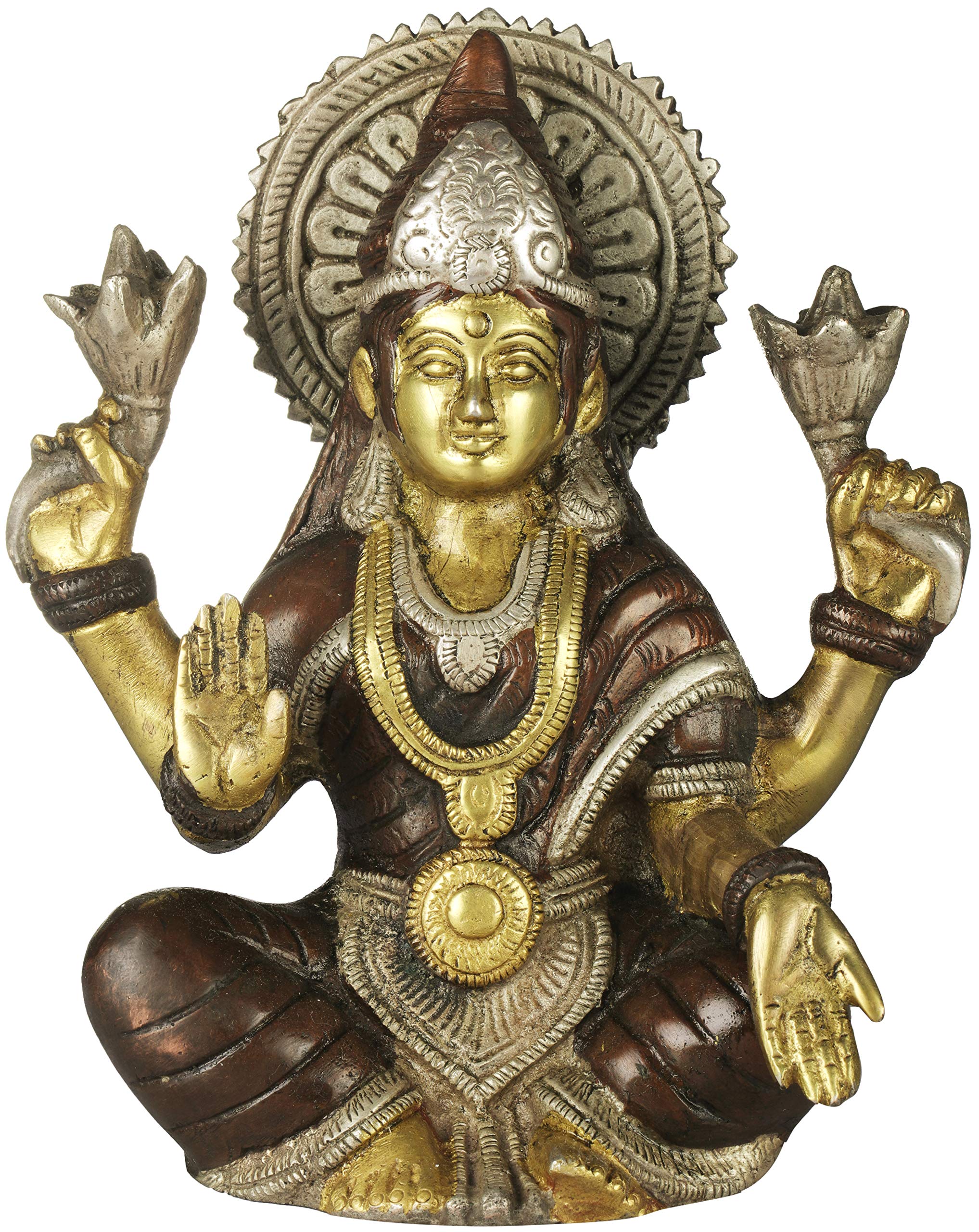 Statue Lakshmi laiton cadeau crémaillère traditionnel divinité indienne