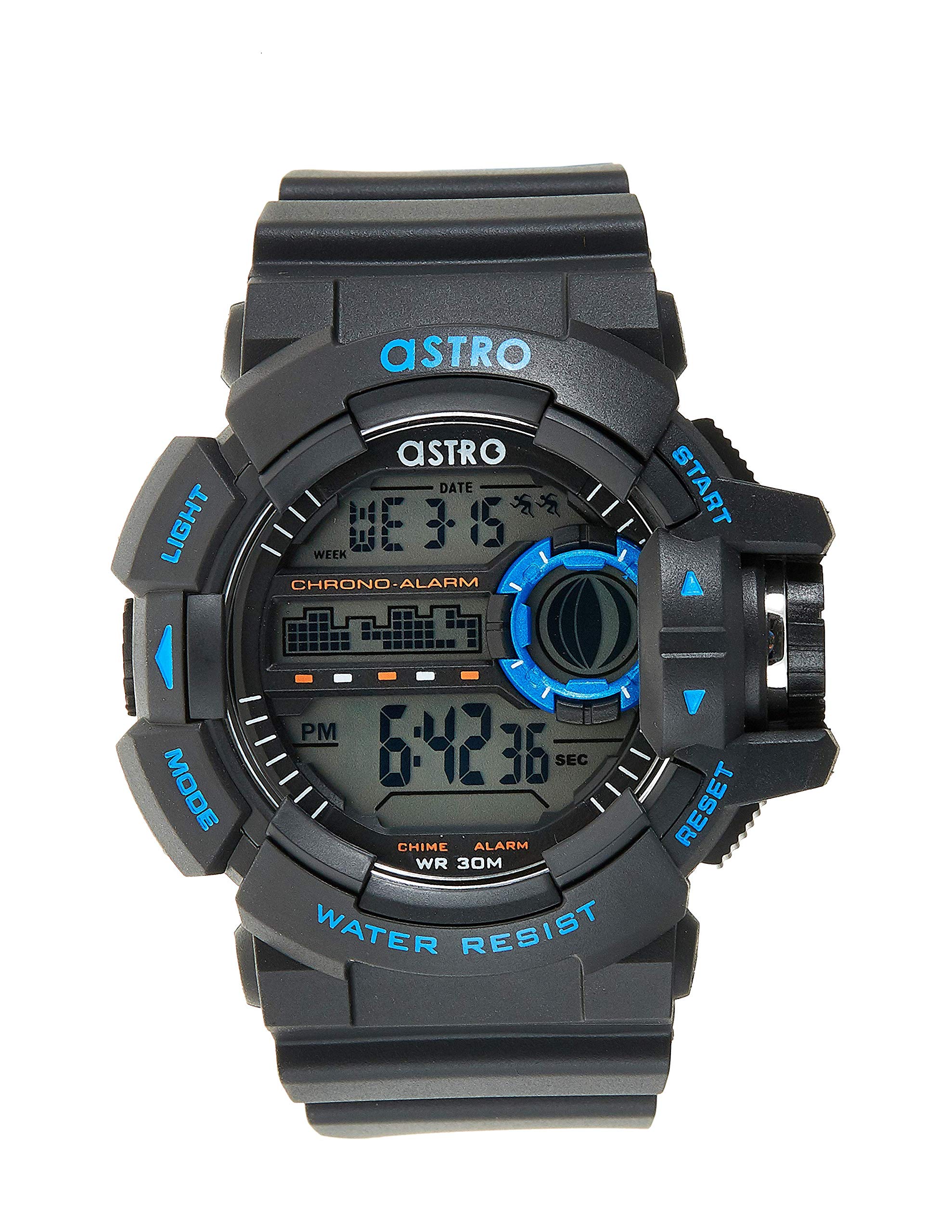 Men 's Digital Black Dial Watch - A9917-PPBBL
