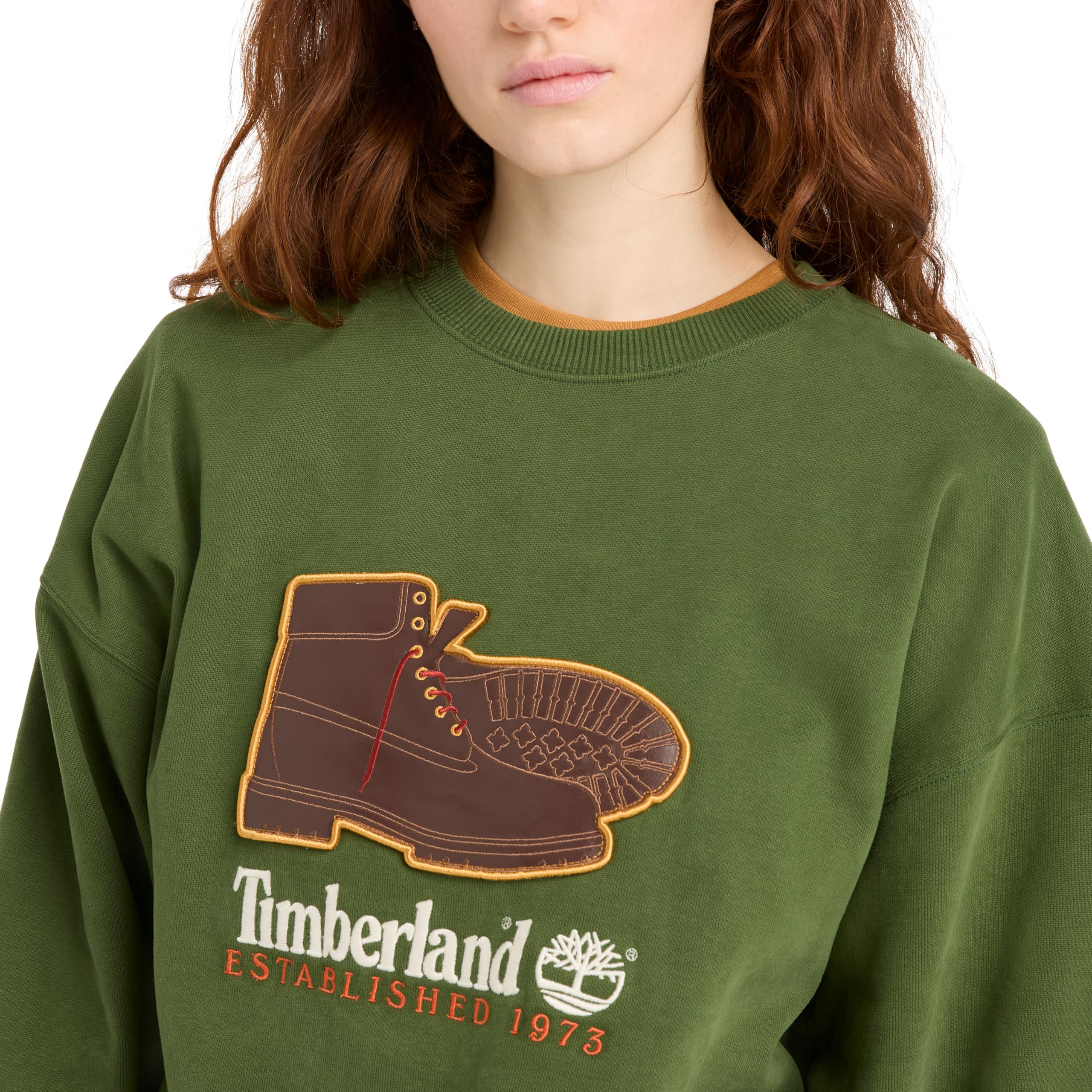 Timberland Męska nowa odznaka z okrągłym dekoltem