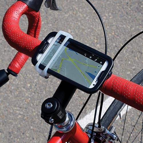 Miniatura 4 de Nite Ize - Banda para el manubrio. Soporte de manubrio para teléfono celular de enganche rápido, seguro y accesible en su bicicleta. Soporte de