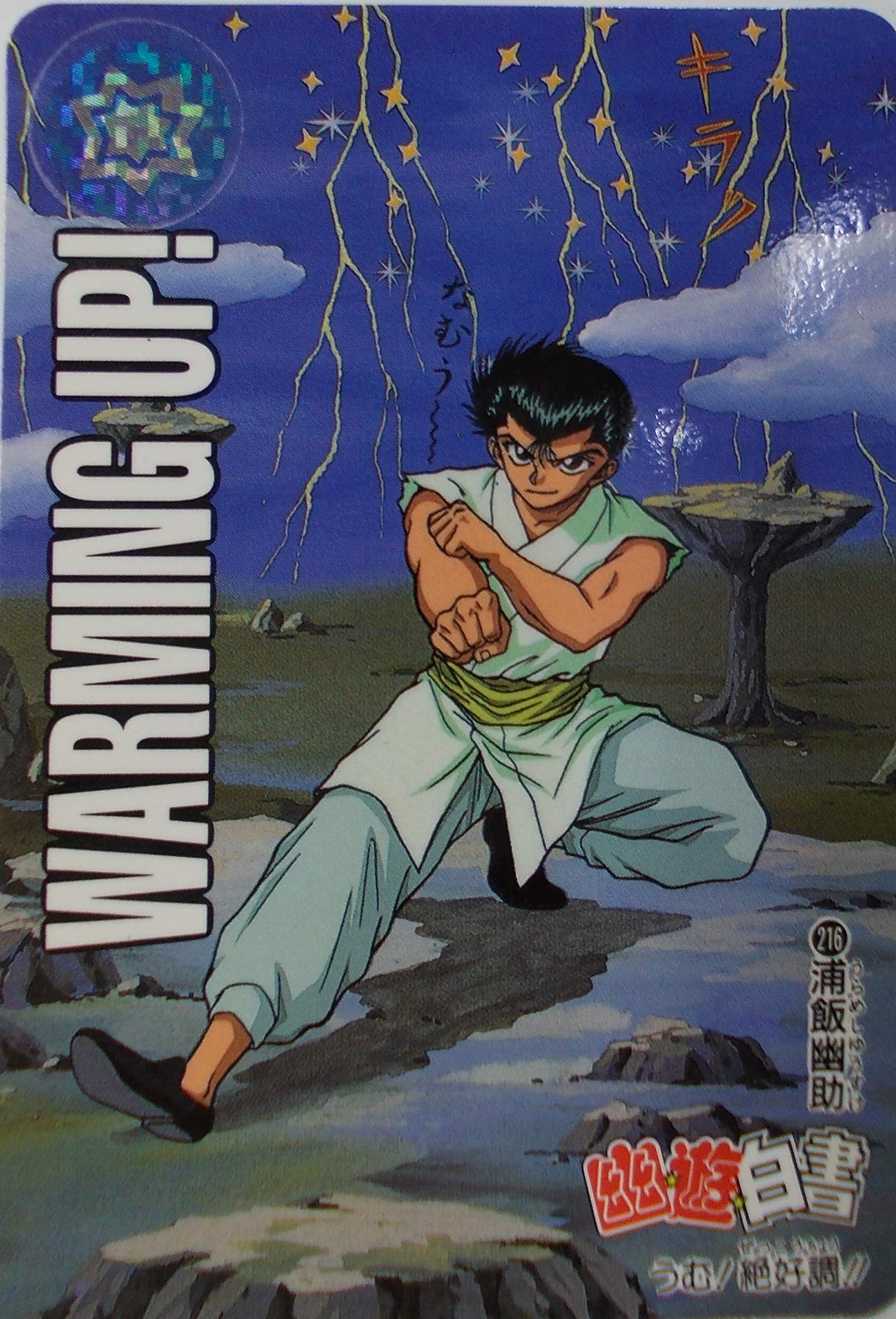 幽☆遊☆白書カードダス　:   浦飯幽助 Amazon.co.jp: カードダス(CARDDASS) 幽遊白書 No.216 浦飯幽助 yy002