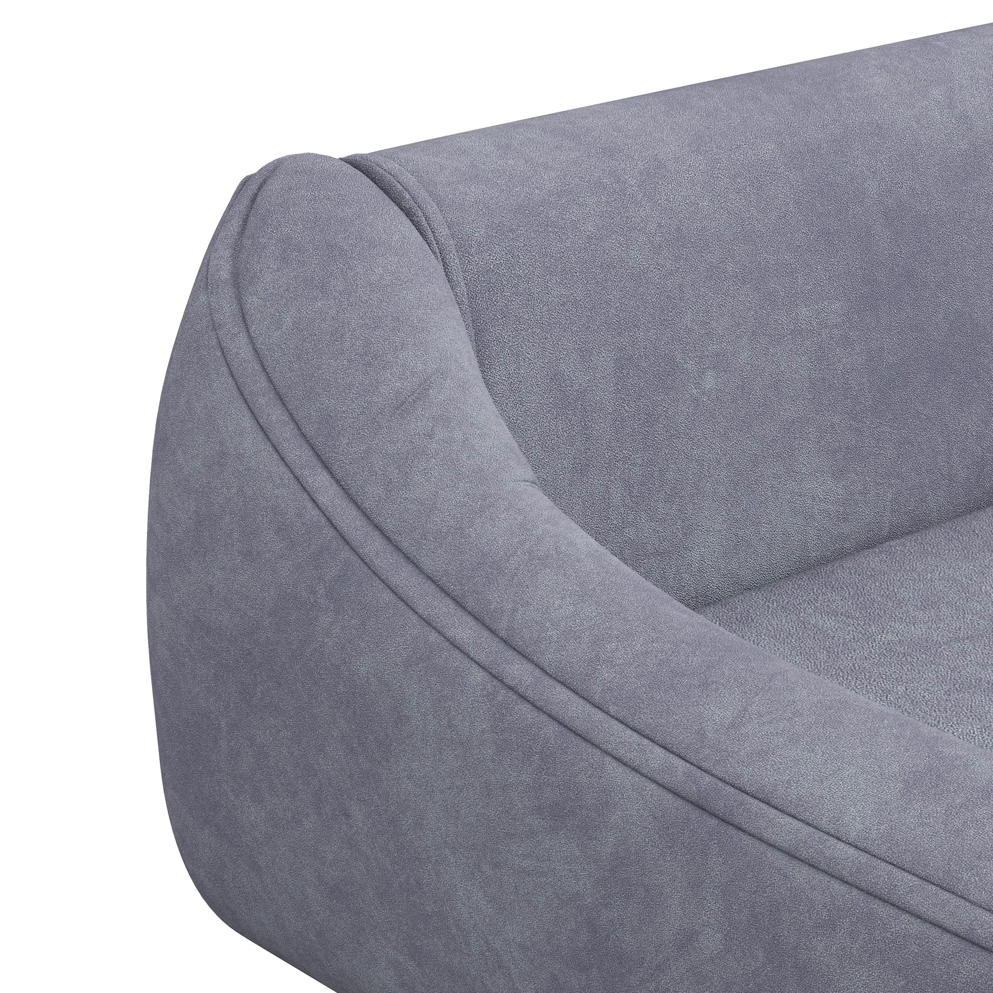 PawHut Canapé pour Chien Chat Design scandinave Coussin Moelleux Amovible Tissu Aspect Velours Pieds Bois Massif 102L x 58,5P x 42,5H cm, Gris