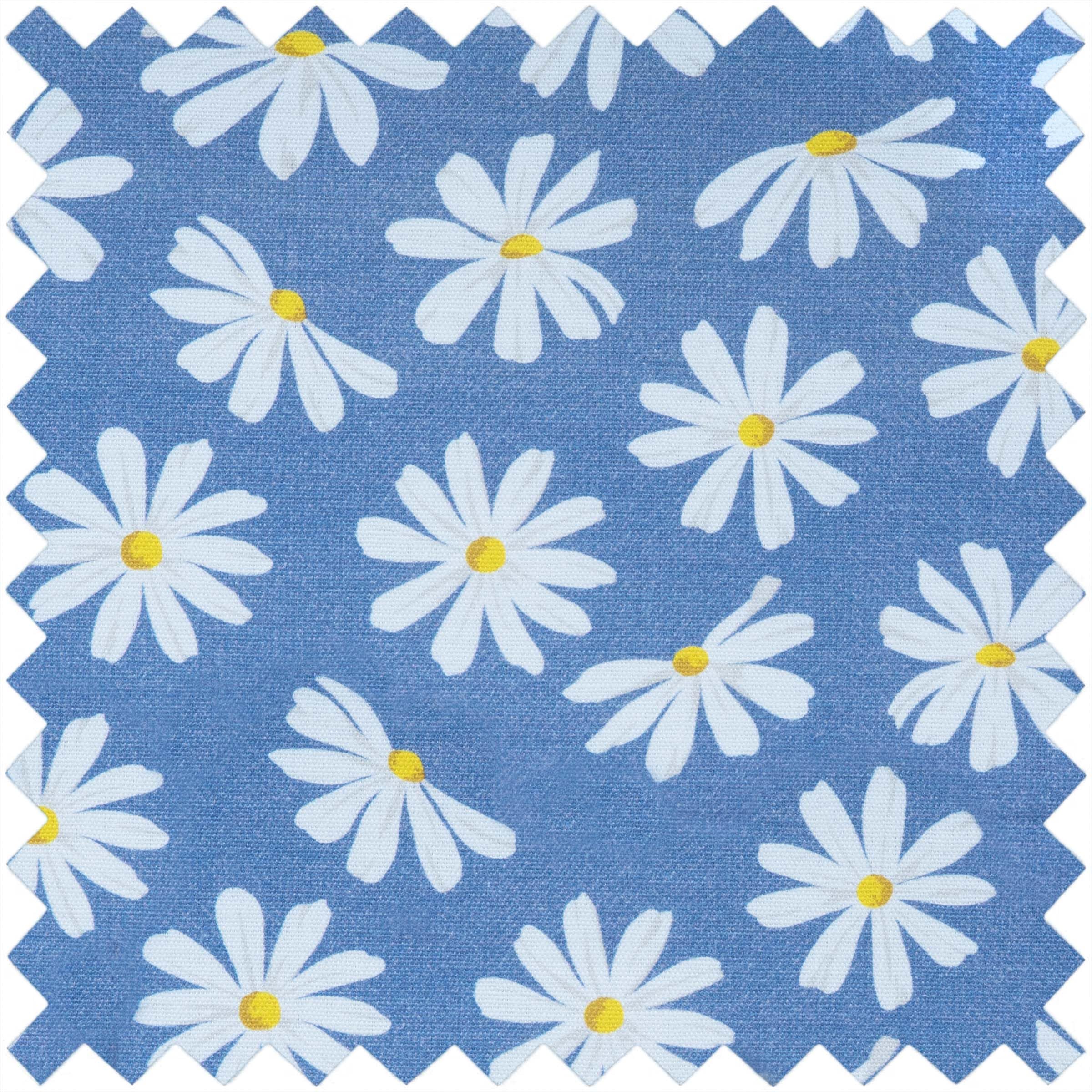 Hobby Gift Boîte de rangement pour loisirs créatifs - Taille M - Motif marguerites en denim brodé