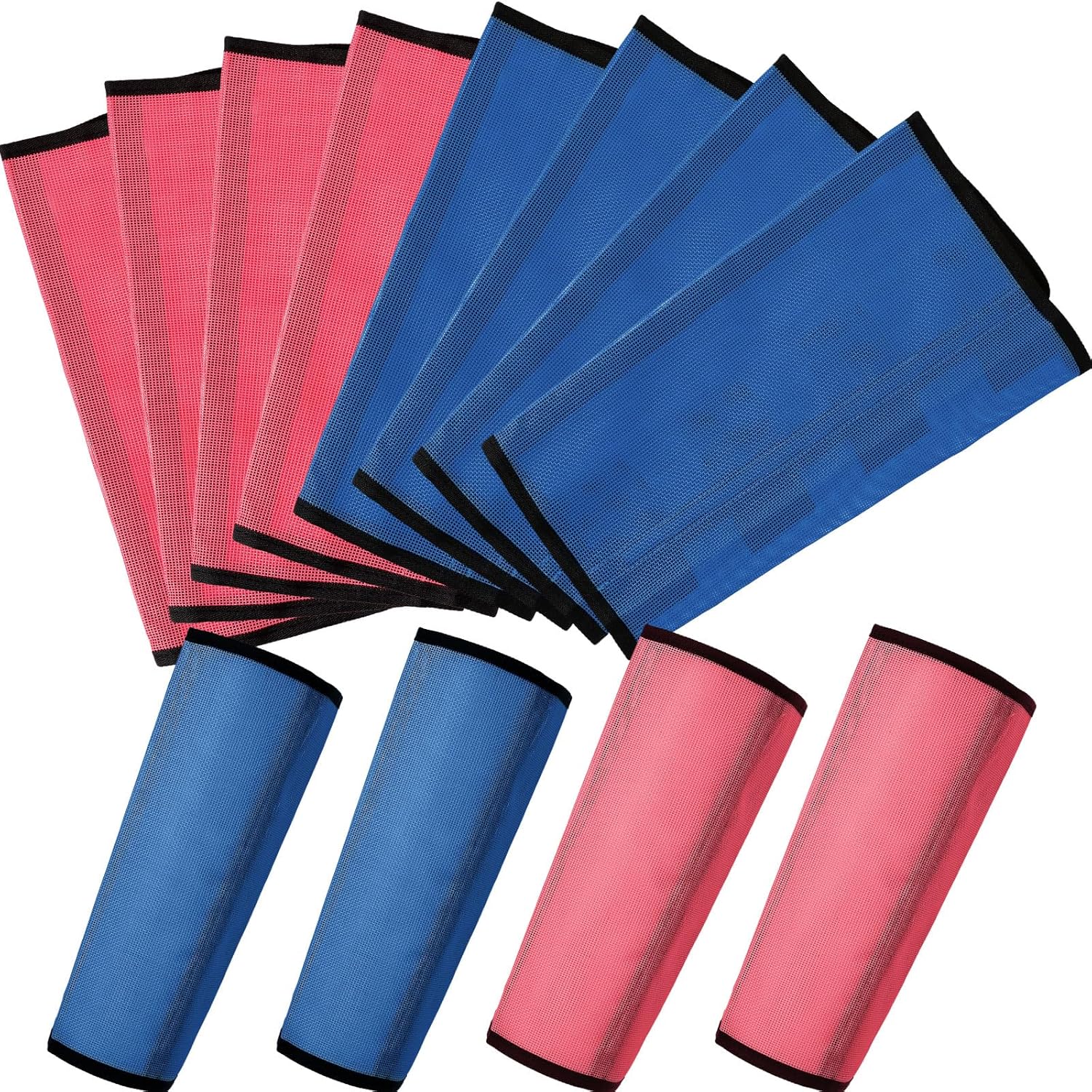 Jexine Set of 8 Mesh Fly Boots for Horse Loose Fitting Non Slip Breathable Horse Fly Leggings Protective Reduces Stress Leg Fatigue Wraps for Preventing Flies Mosquitoes Bite