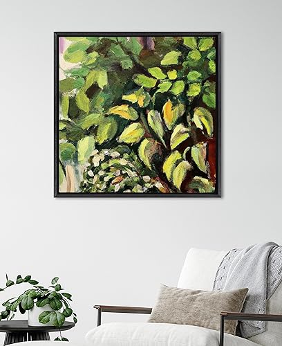 Miniatura 4 de Kate and Laurel Sylvie - Lienzo enmarcado para pared, 30 x 30 pulgadas, negro, moderno lienzo vacío para pintar tu propio arte, lienzo de alta