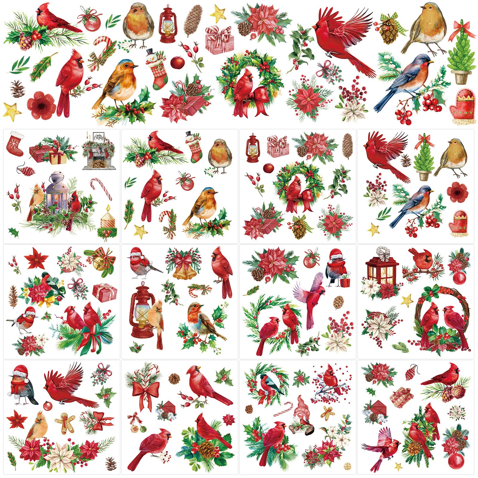 12 Blatt Engelsflügel Transferaufkleber Zum Aufreiben - Bunte Rub-On Transfers Für Möbel, Deko & Basteln, 5.5x5.5 Cm