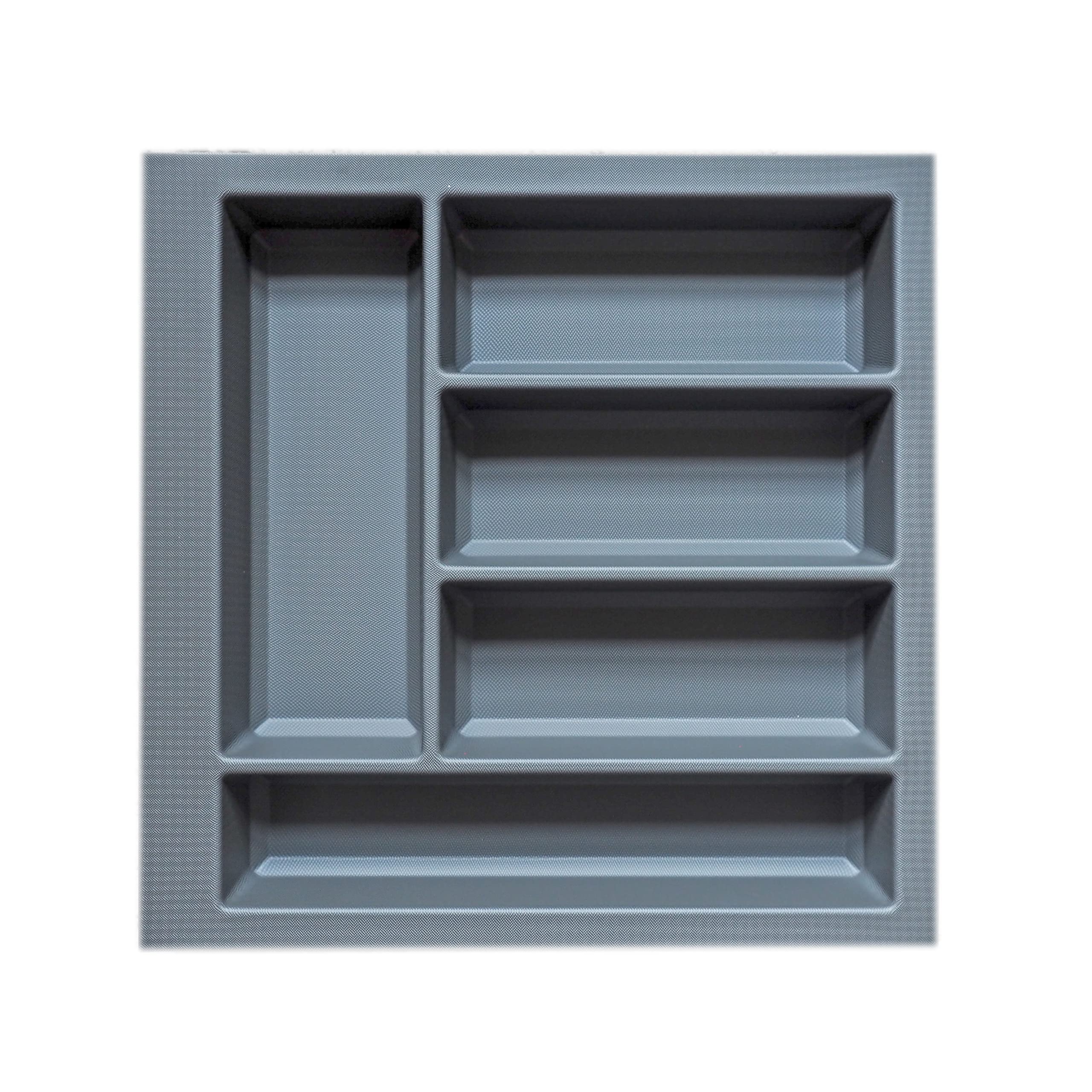 Handle & Home Basalt Grey Non Slip Cutlery Tray For 500Mm Blum Legrabox Drawer | 422Mm L X 422Mm W | Storage | Organisation