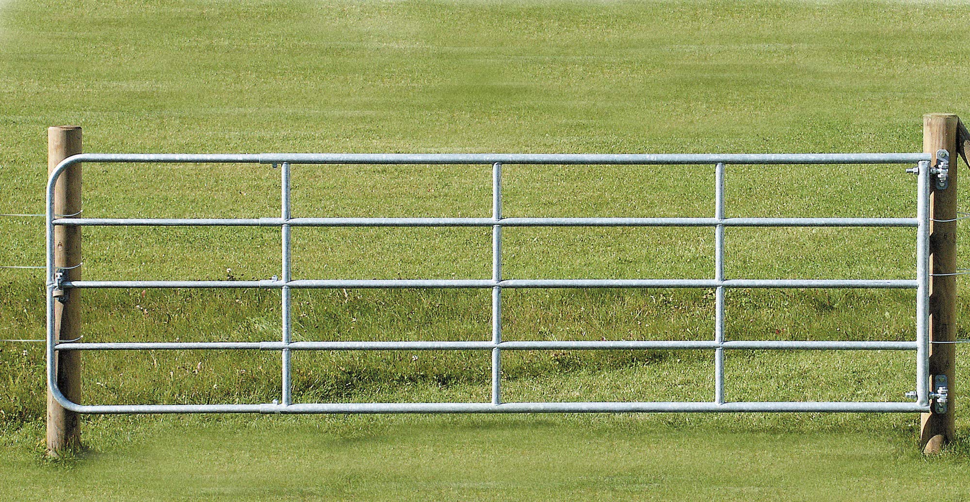 Kerbl Weidetor Verstellbar 3m-4m, Verzinkt