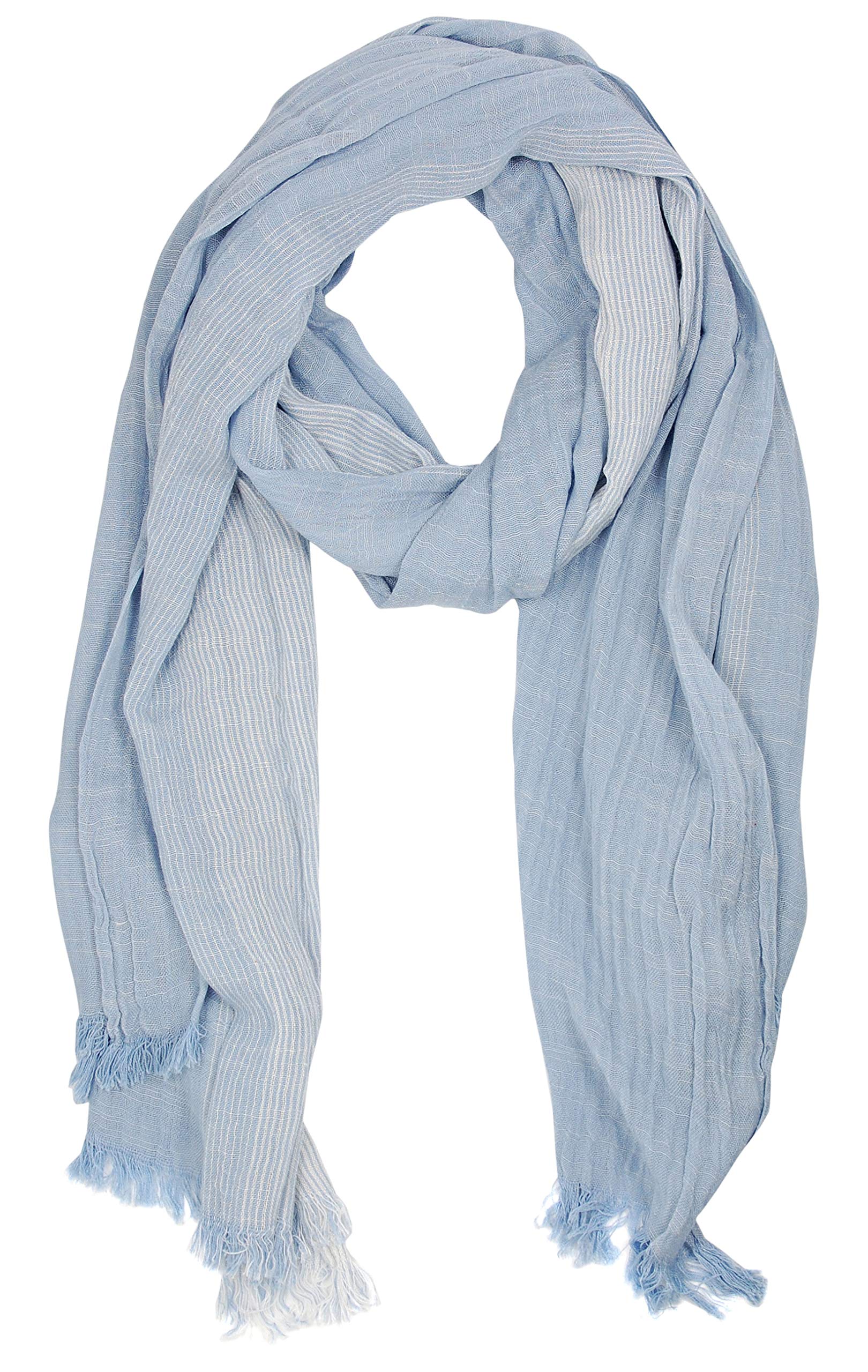 Sciarpa Uomo In Cotone E Viscosa 190x70cm, Morbida E Leggera