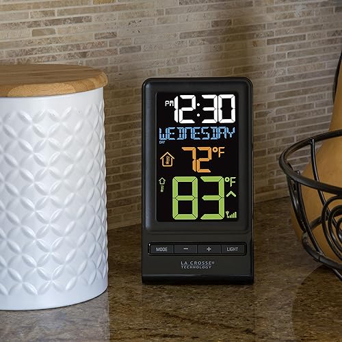 Miniatura 2 de La Crosse Technology Termómetro inalámbrico 308-1415, color negro