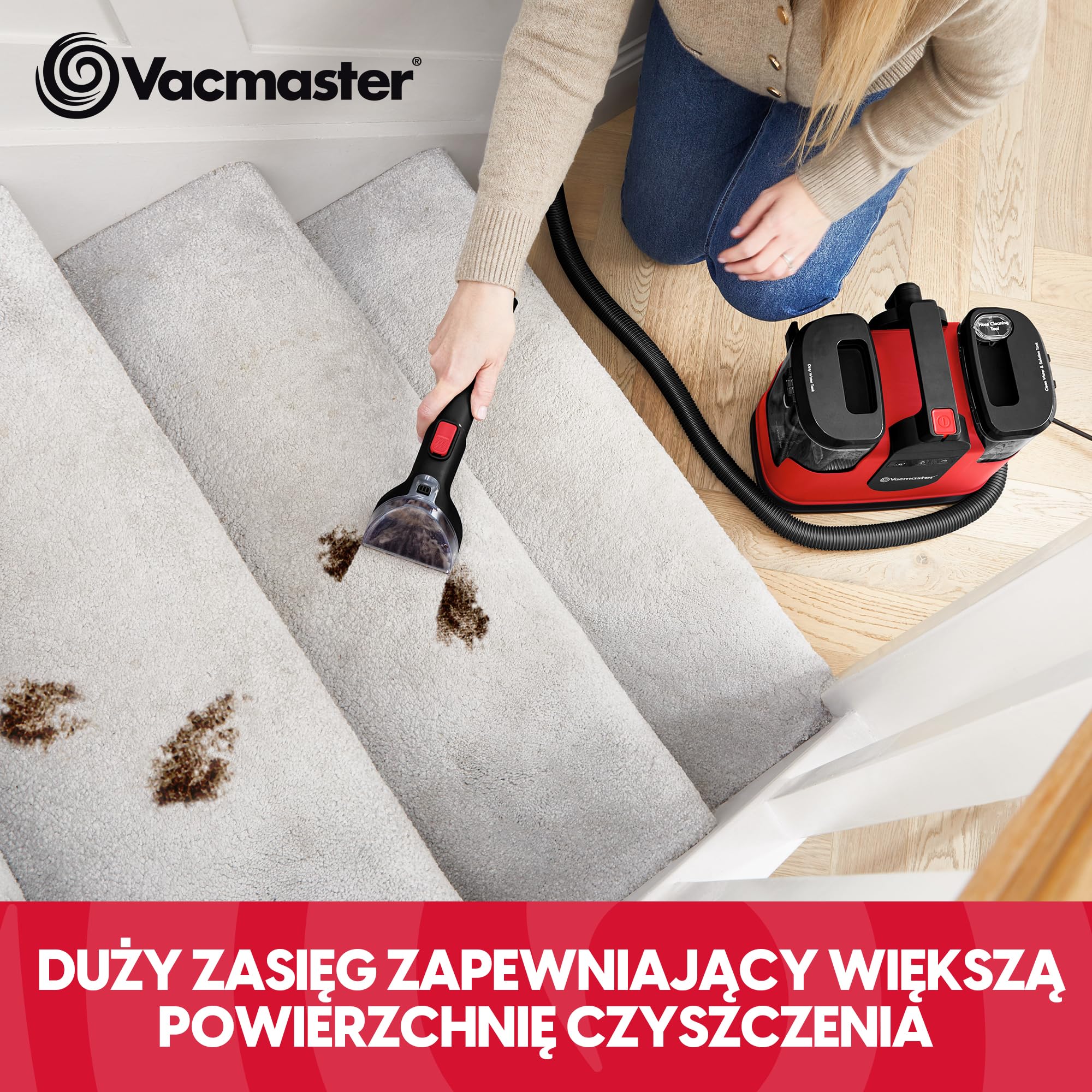 Vacmaster Odkurzacz Piorący z Podgrzewaniem 1150 W 17 kPa STMEUC01H