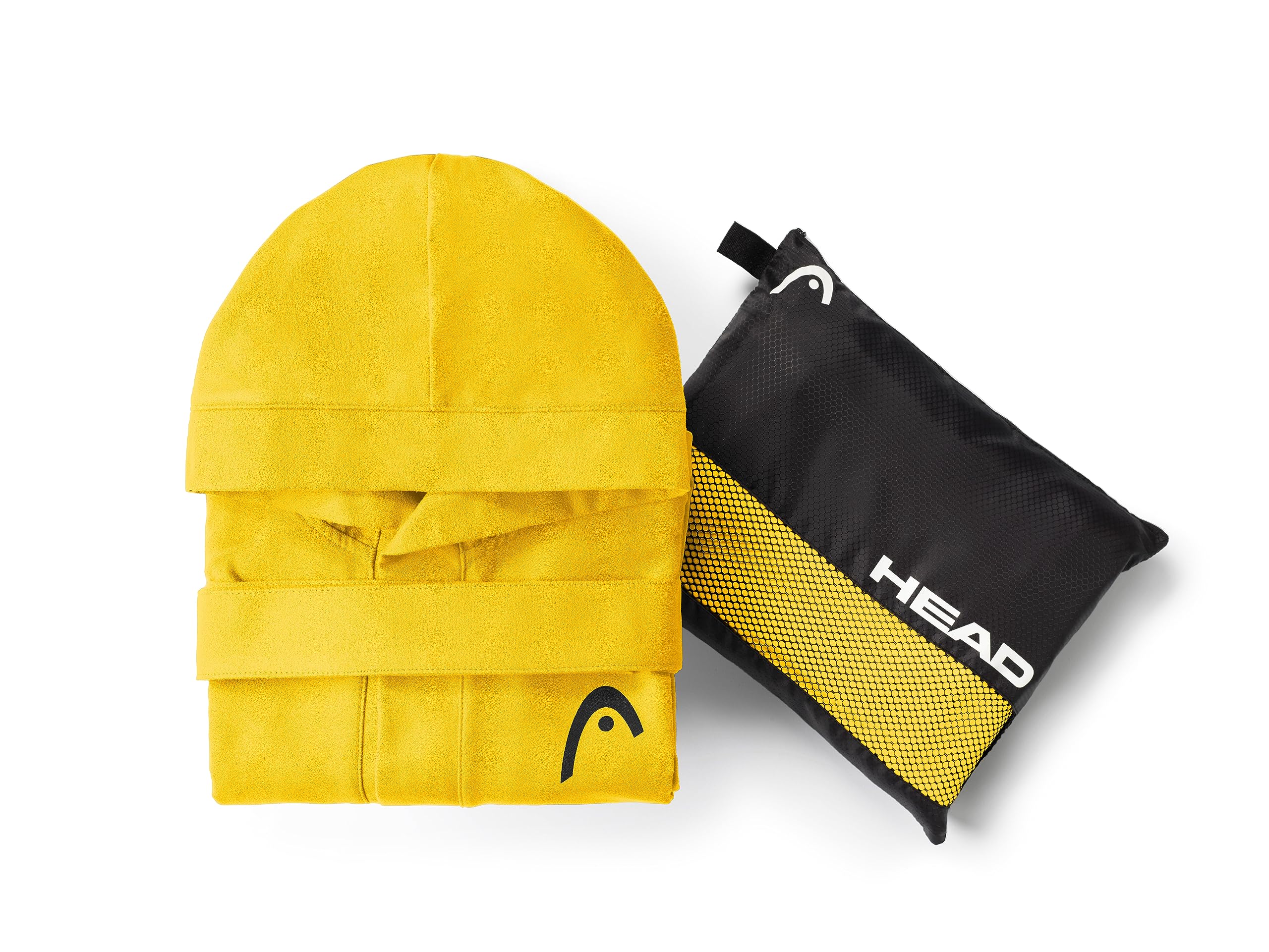 Osama Home HEAD Active - Accappatoio Uomo e Donna con Cappuccio e Tasche, Accappatoio Microfibra Leggero a Rapida Asciugatura - Accappatoio Donna e Uomo Morbido, Assorbente e Salvaspazio