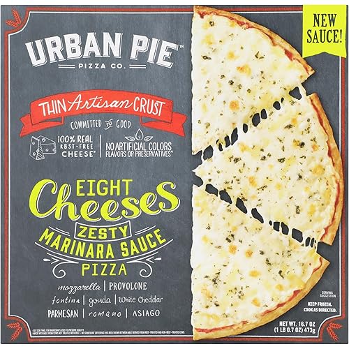 Urban Pie, Frozen, Pizza Artisan 8 Cheese, 16.7 Ounce