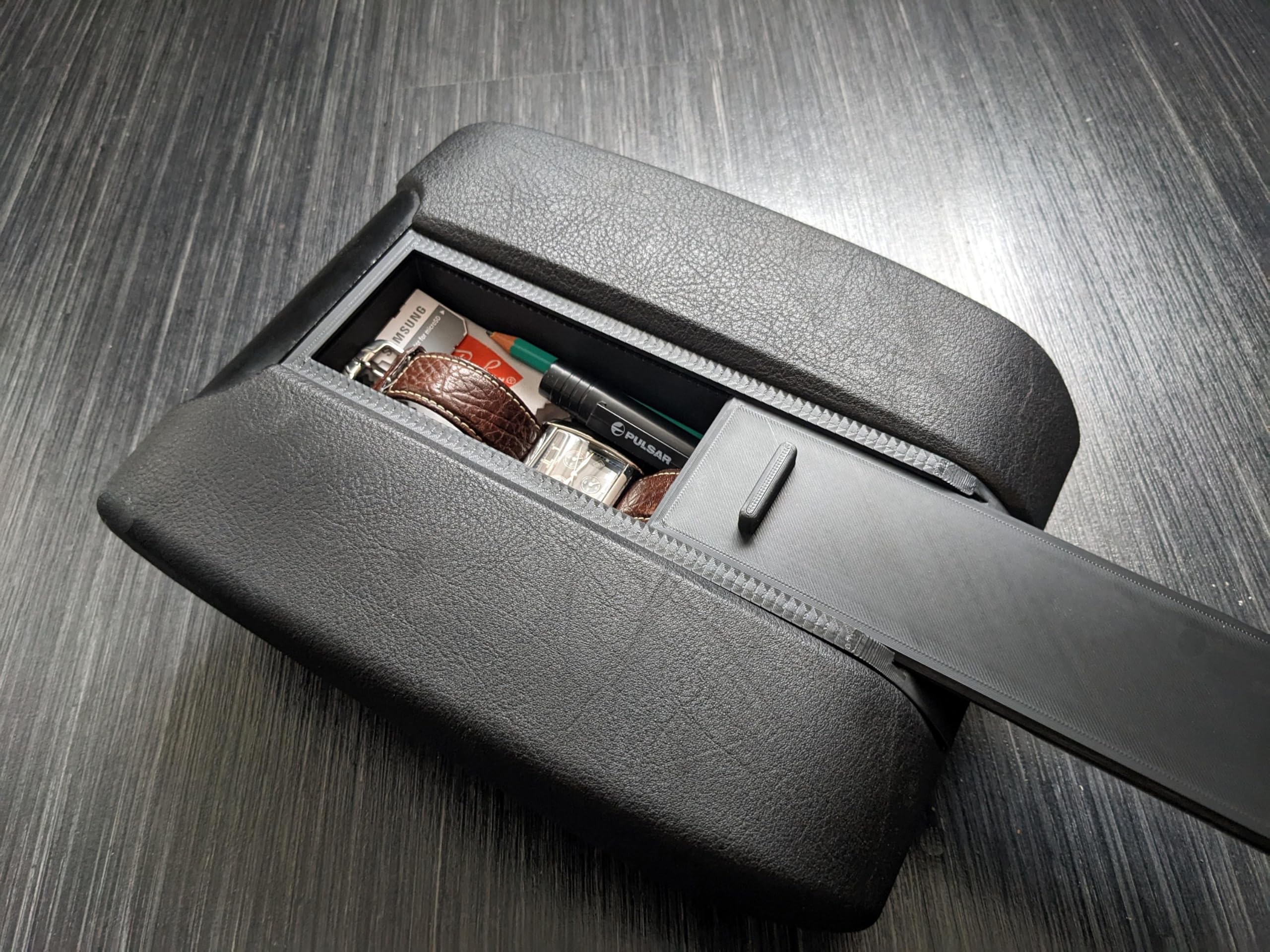 Compatible with BMW E39 Armrest Storage Box Organizer Phone Cradle Delete | Storage Organizer Box, Replaces E39 Armrest Phone Cradle, Direct Replacement Accessory, Easy Install