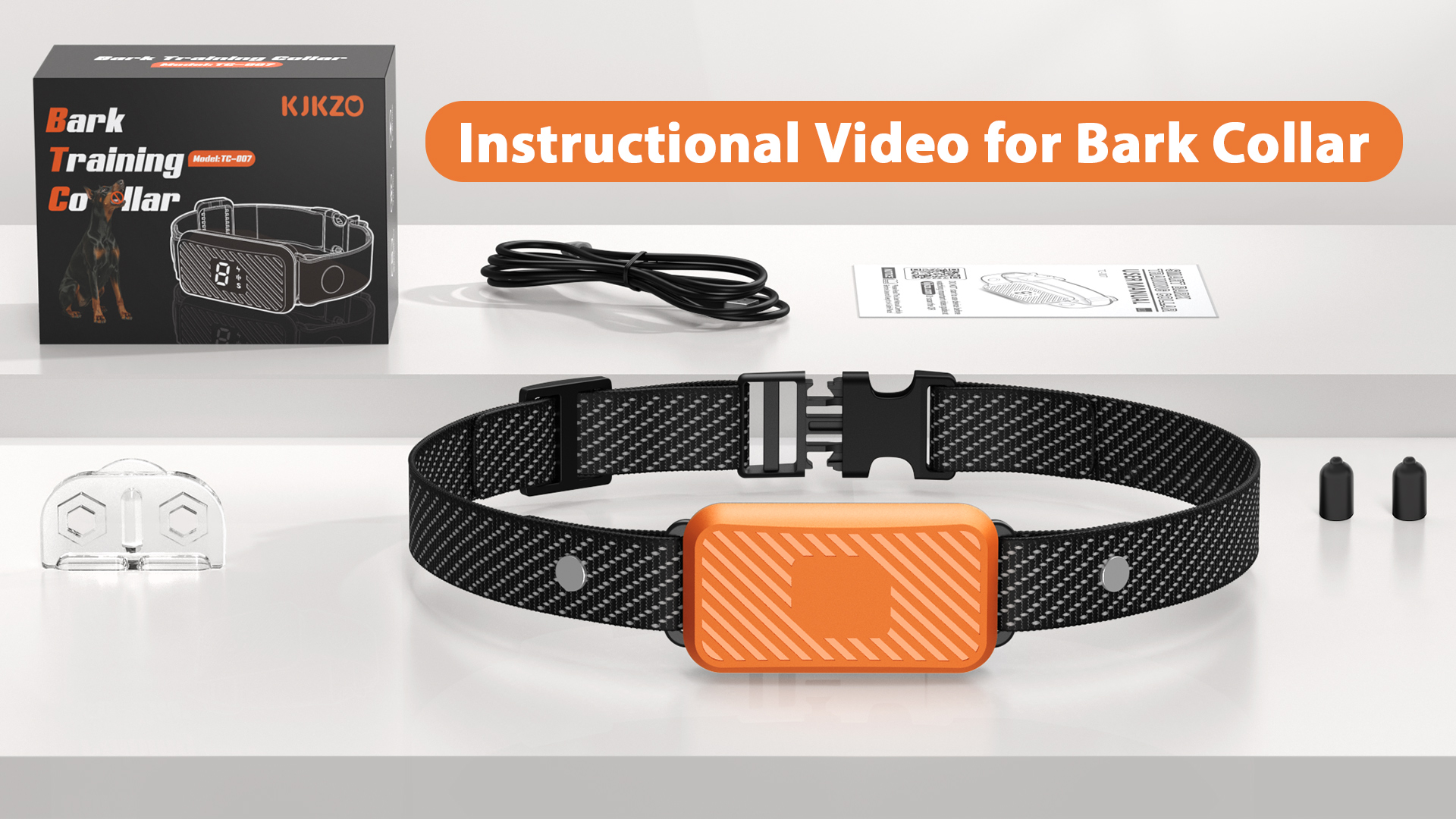 KJKZO Dog Bark Collar for Large Medium Small Dogs, Effective No