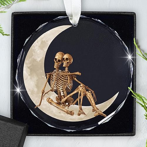 Miniatura 18 de Adornos Navideños Regalos para Amantes de los Gatos - Adorno Navideño de Doble Capa para Decoraciones del Árbol - Regalos para Amantes de Gatos Moon