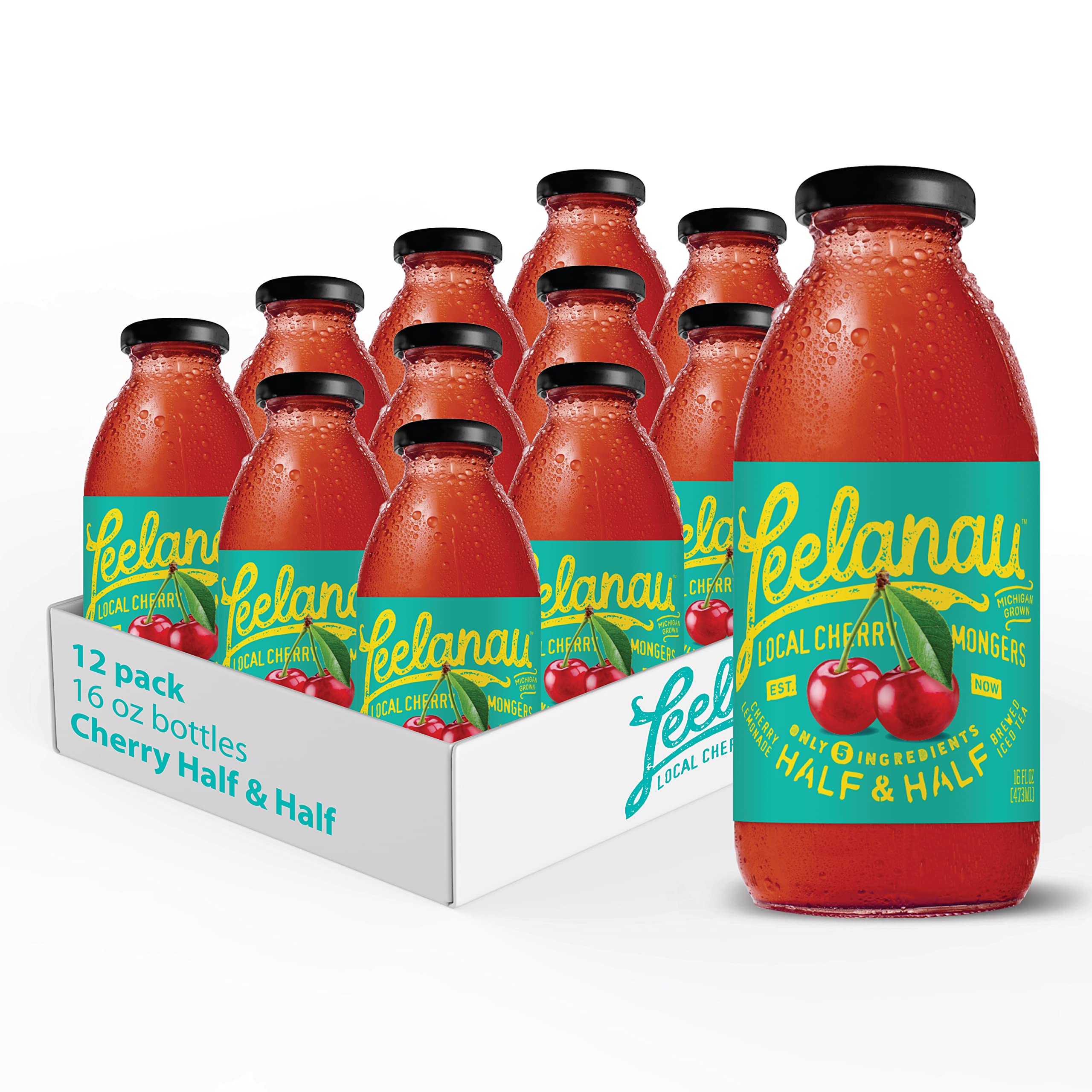 Amazon.com : Leelanau Cherry Half & Half (Lemonade & Iced Tea), 16