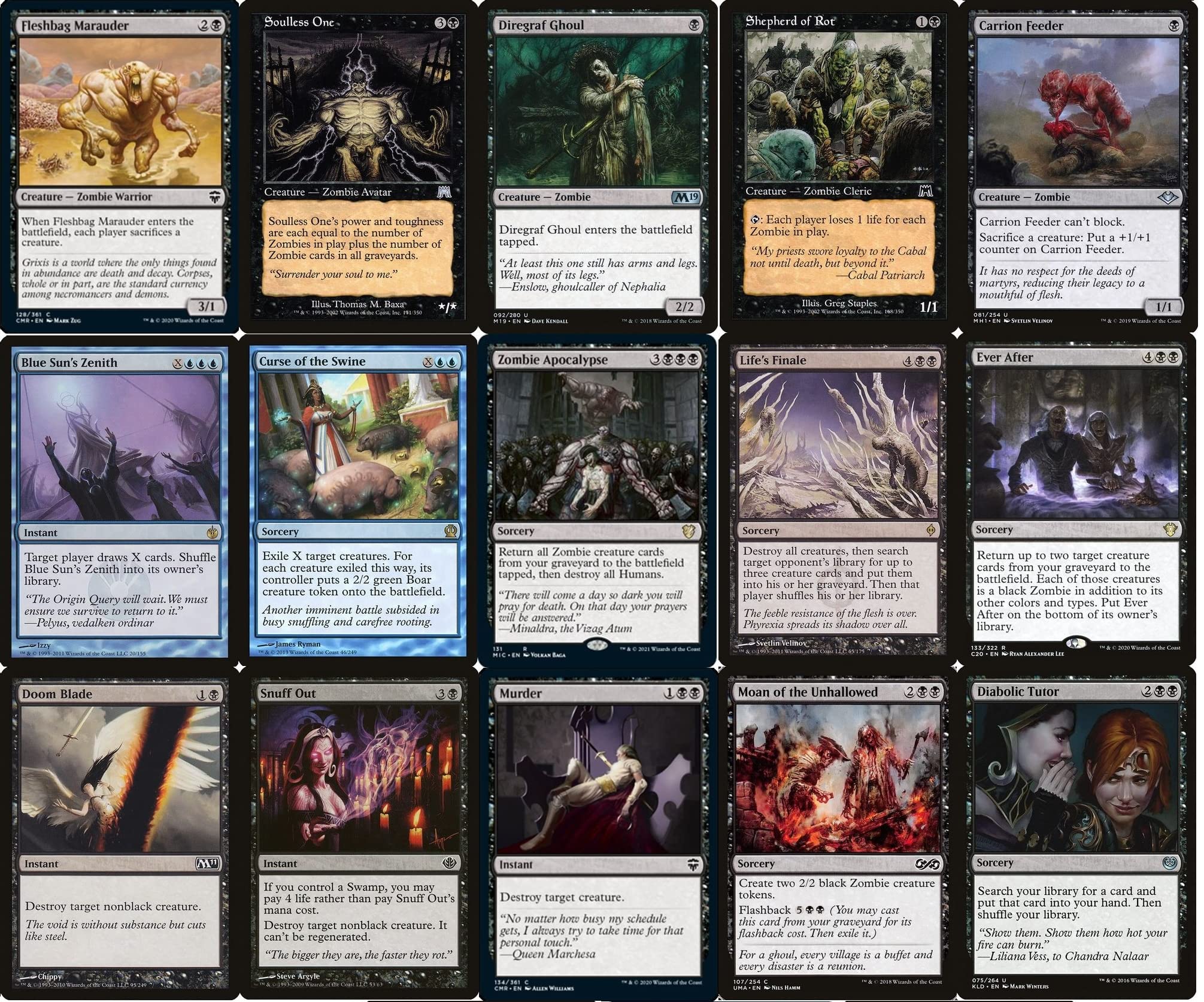 スタン ゾンビデッキ 青黒ゾンビ、グリクシス宝物、黒単アグロ in スタンダード ~ デッキ