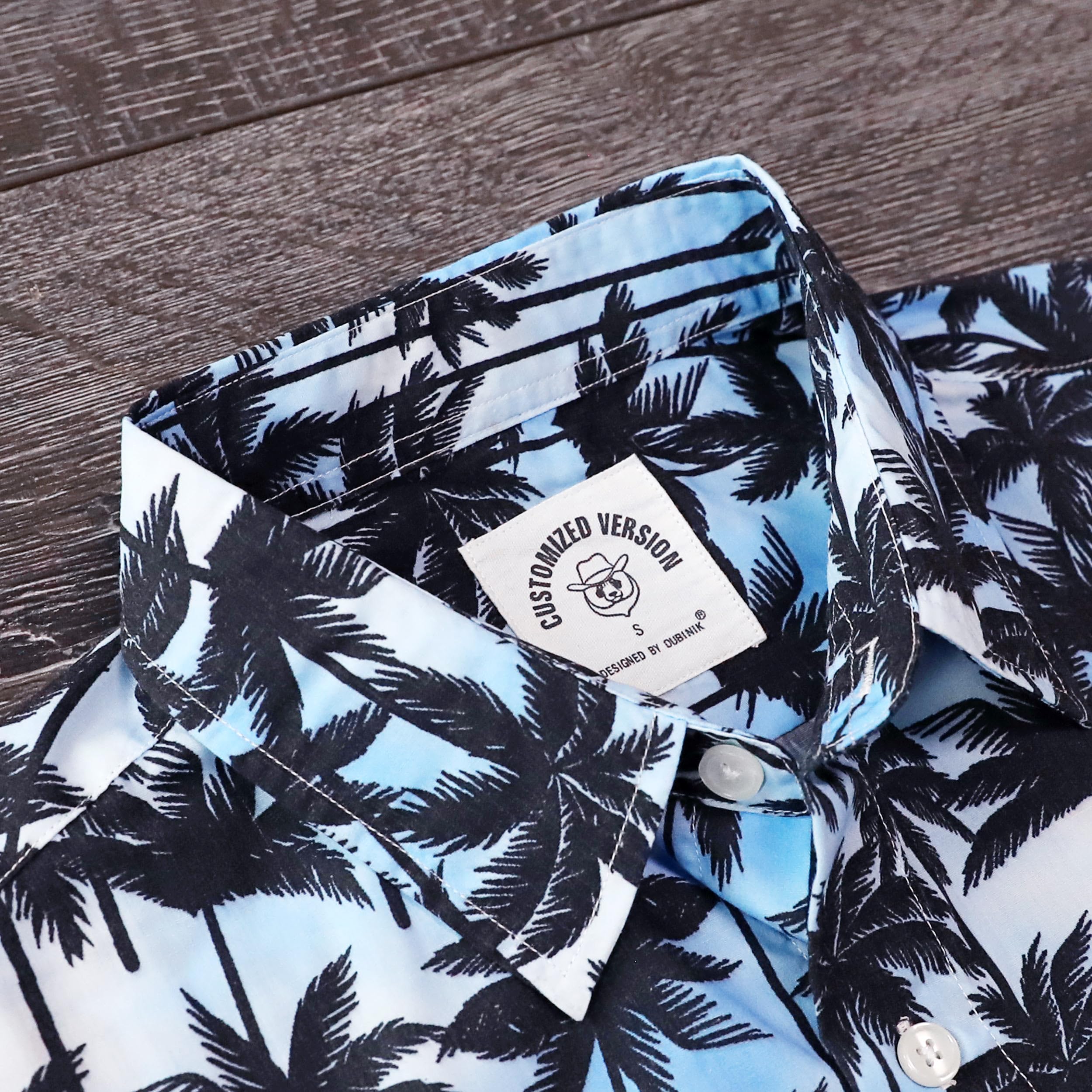 Dubinik® Hawaiihemd Kurzarm Hemd Sommer Hemd Aloha Hemd Button Down Freizeithemden Für Herren Hawaii Hemd Männer Regular Fit