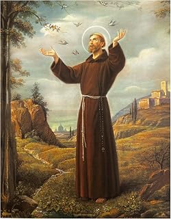 GCK St Francis of Assisi Unframed 8'' x 10'' Print Catholic Christian Wall Art Home Décor Religious Art Print for Picture Frame