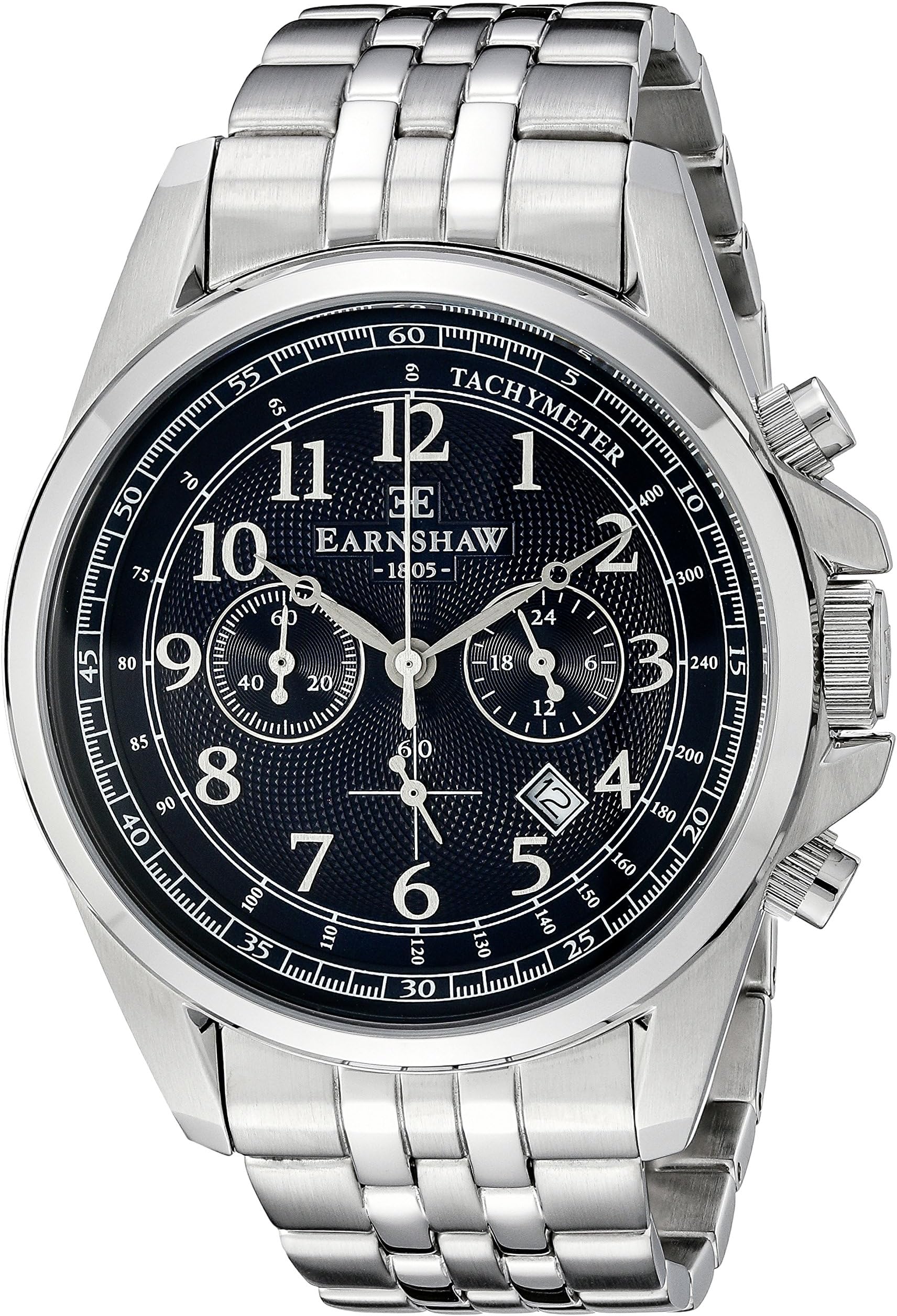 Thomas Earnshaw Men's ES-8028-22 Commodore Analog Display Japanese Quartz Silver Watch