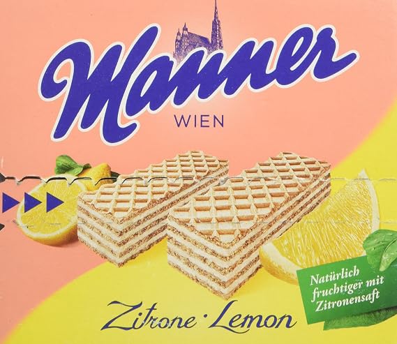 Manner Lemon Wafers, 2.54 Ounce (Pack of 12)