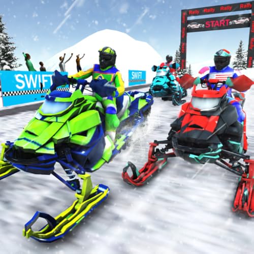 Jogos de moto de neve de esportes de inverno 3D corrida de moto off-road extrema