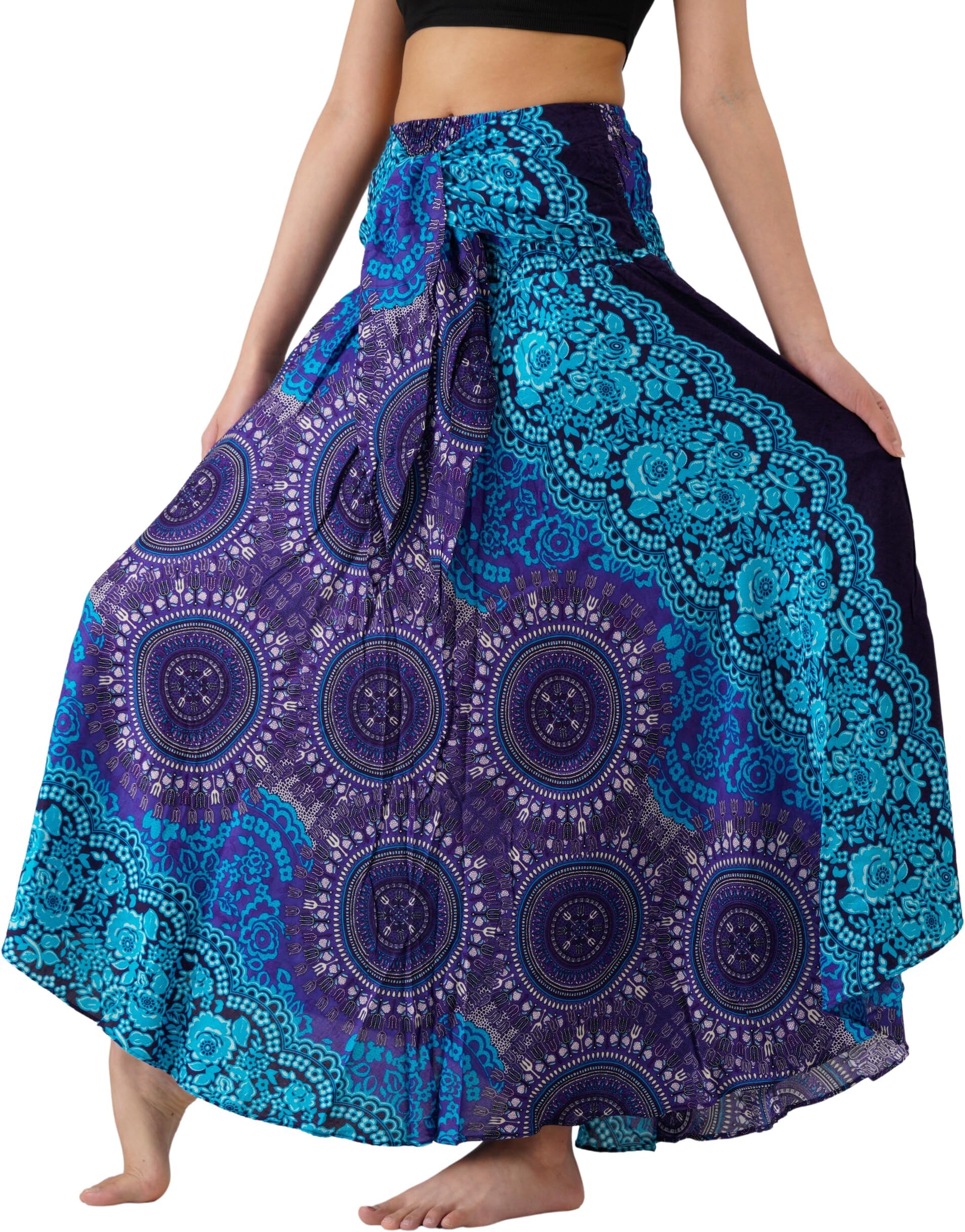Long Skirts for Women Maxi Boho Skirt Floral Print