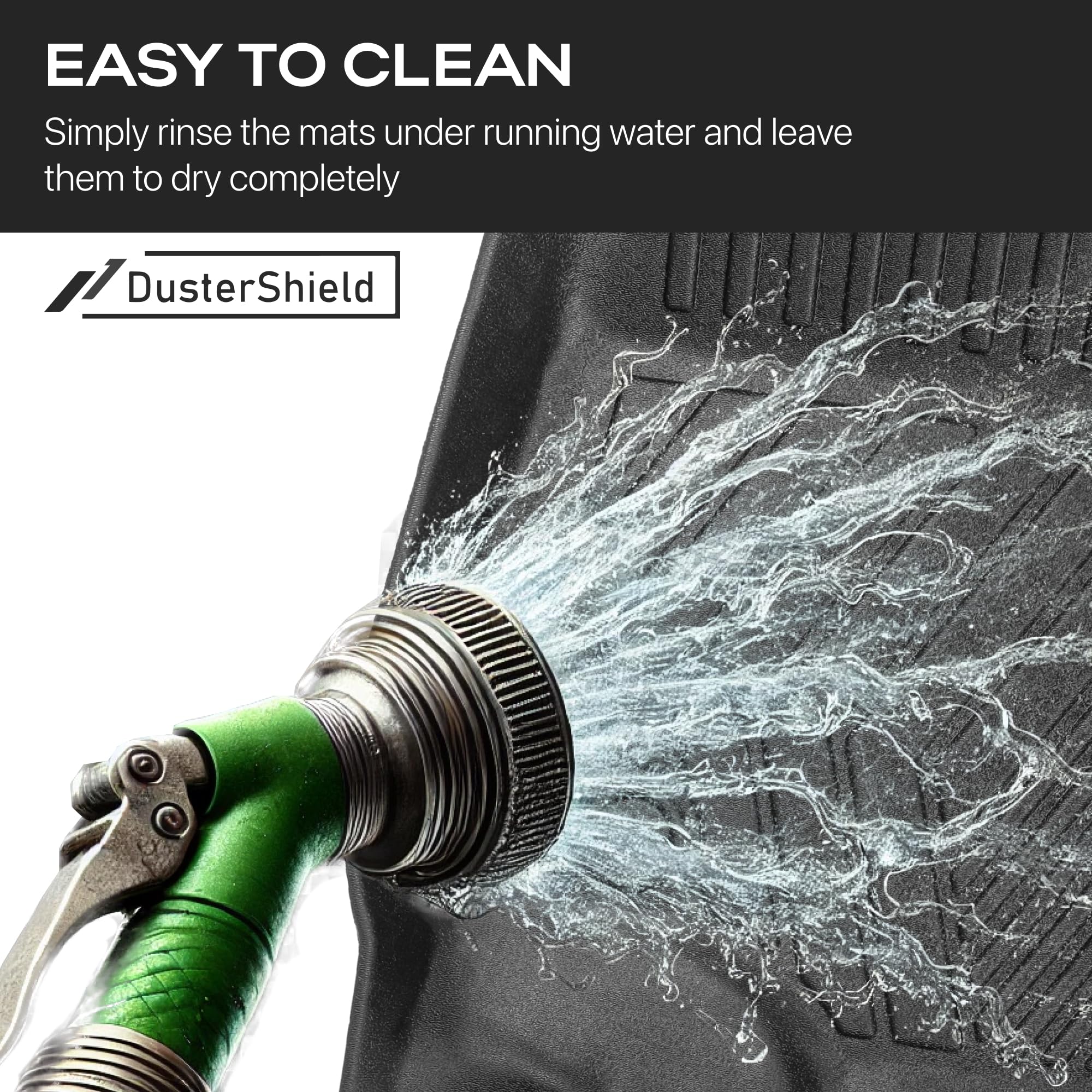 All-Weather Custom Fit Floor Mats Compatible with Ford F-150 2015-2024 2025 - Heavy Duty TPE Car Mats Full — view 6