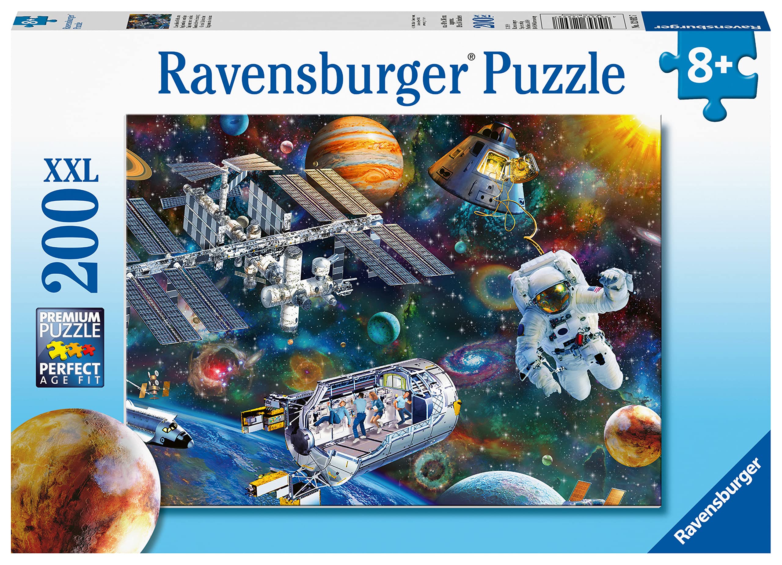 Ravensburger Cosmic Exploration Astronauts in Space Jigsaw Puzzle for Kids Age 8 Years Up - 200 Pieces